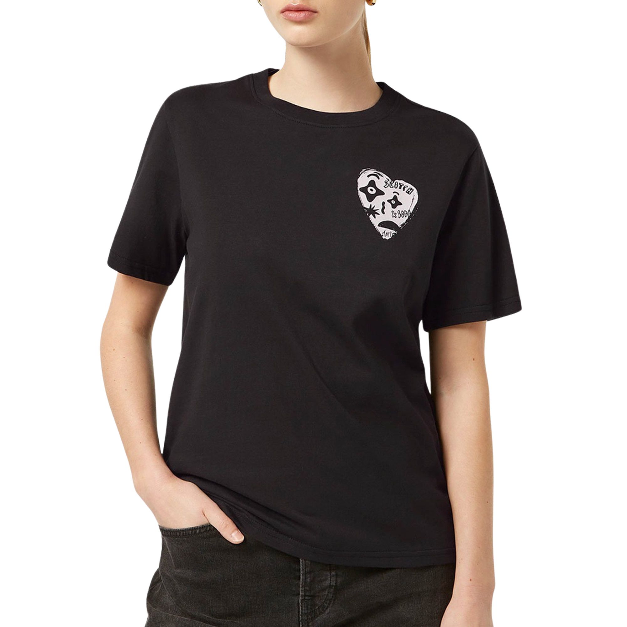 T-Shirt Scotch & Soda Chest Artwork Femmes