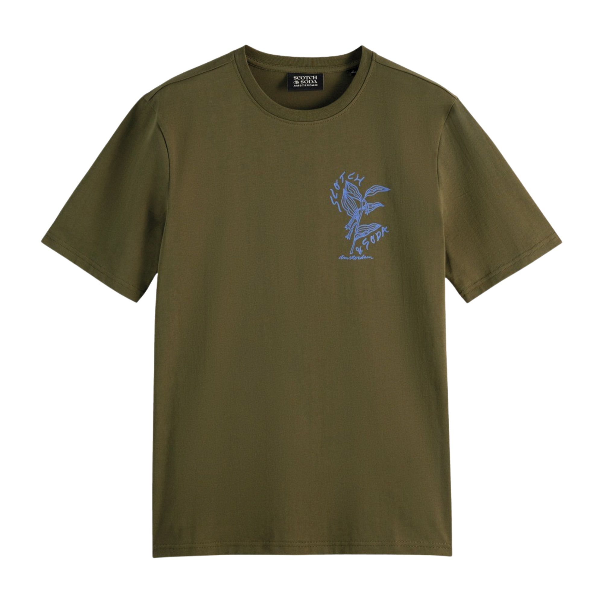 Scotch & Soda Left Chest Artwork Shirt Heren