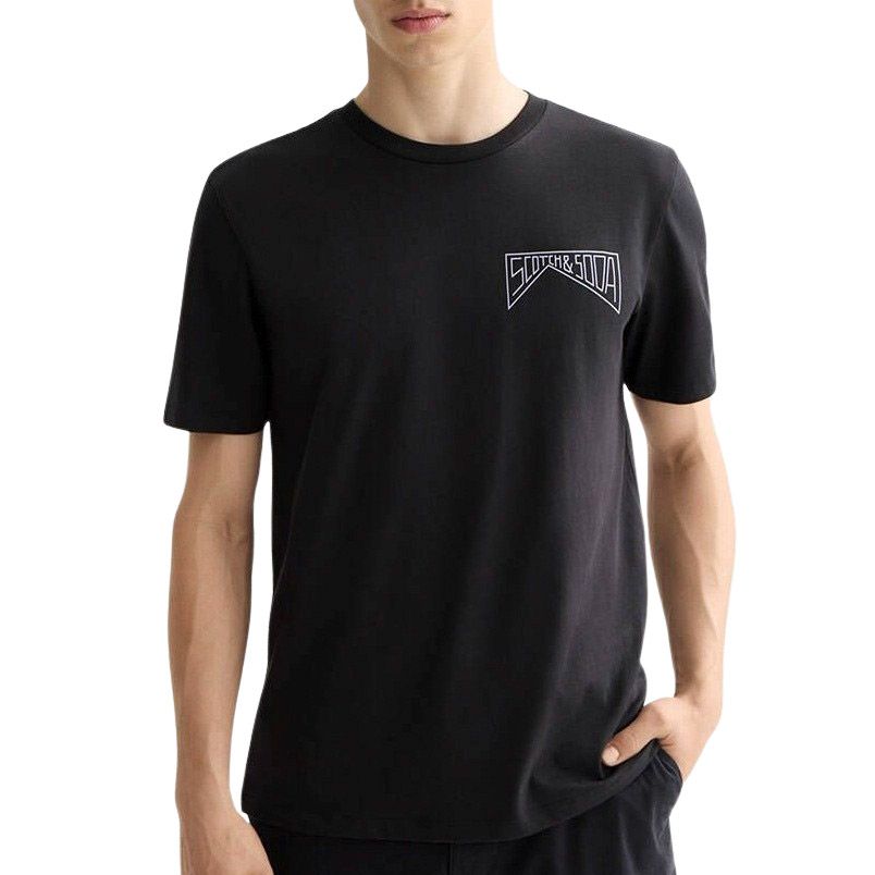 Scotch & Soda Regular Fit Chest Logo T-Shirt Herren