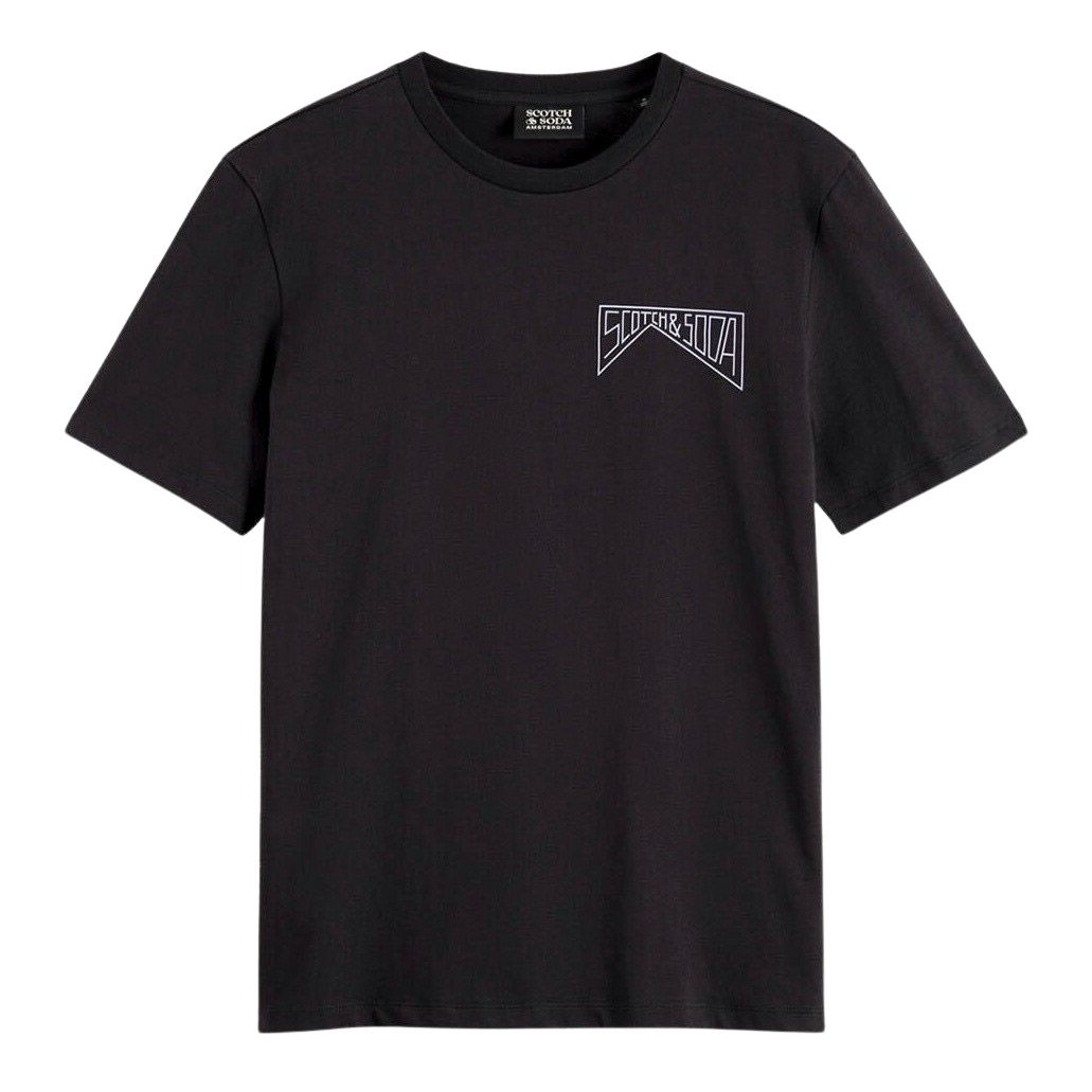 Scotch & Soda Regular Fit Chest Logo T-Shirt Herren