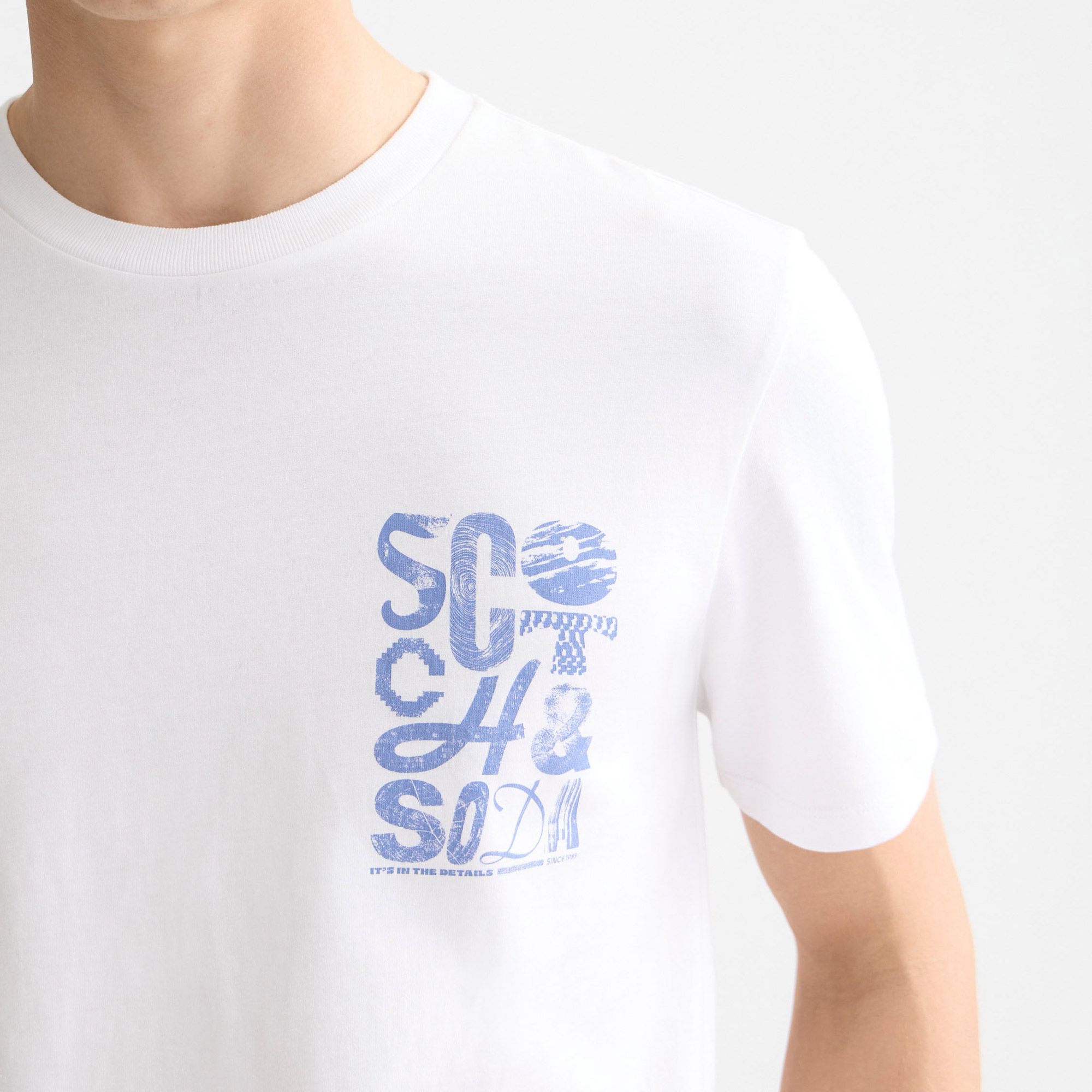 T-shirt Scotch & Soda Regular Fit Chest Logo Shirt Hommes