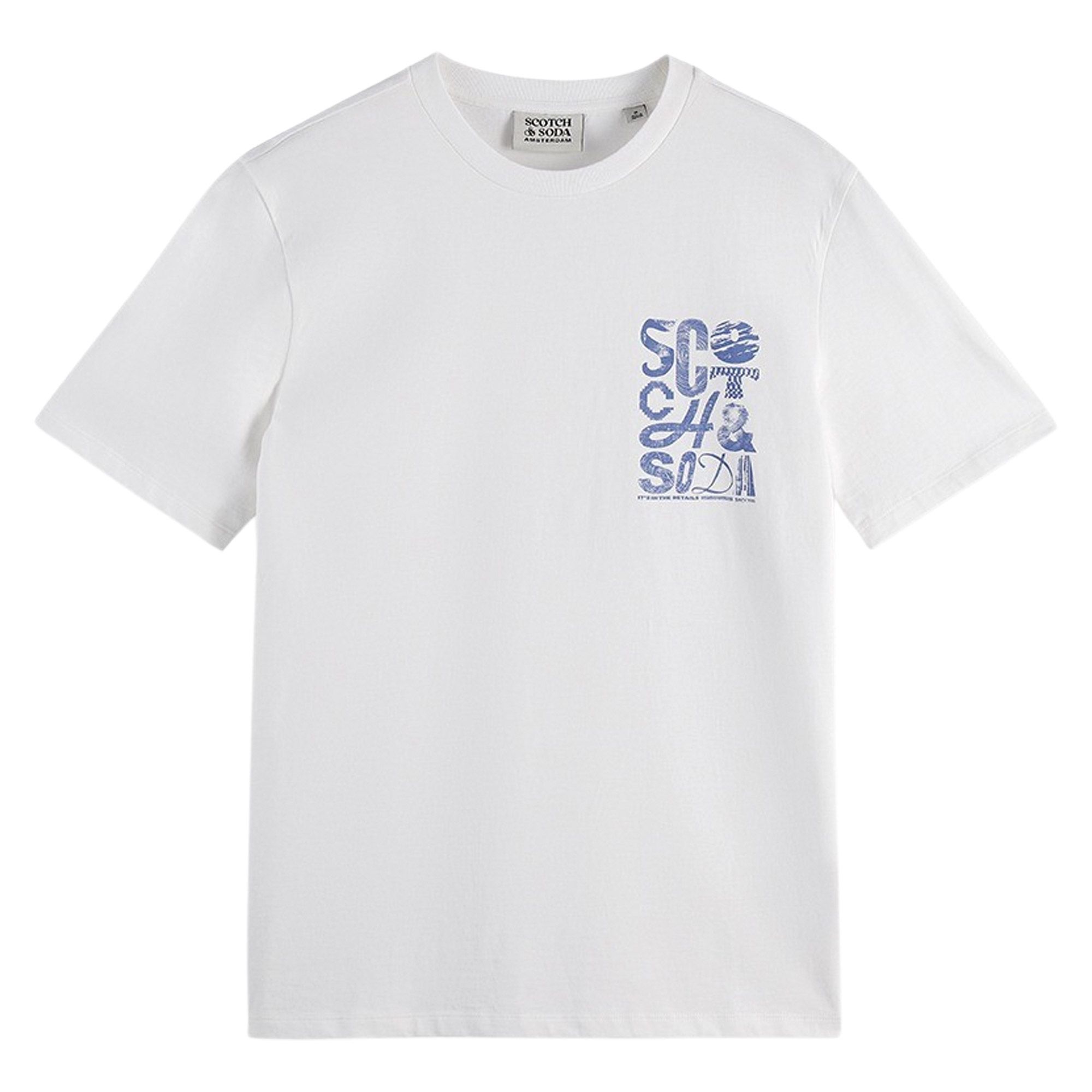 T-shirt Scotch & Soda Regular Fit Chest Logo Shirt Hommes