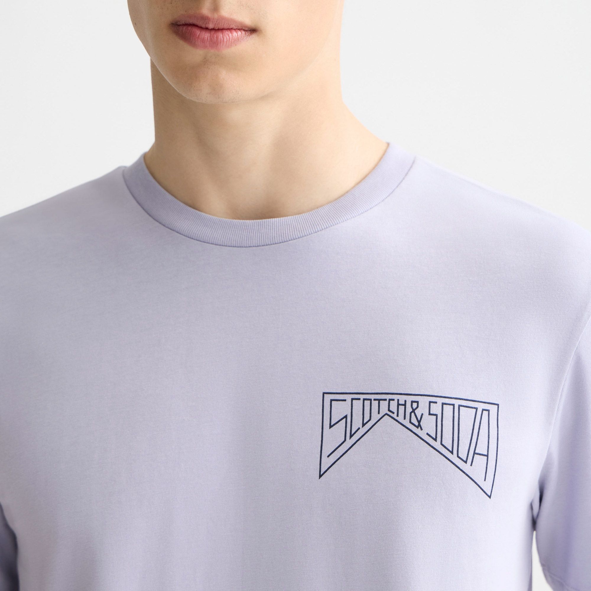 Scotch & Soda Regular Fit Chest Logo Shirt Heren