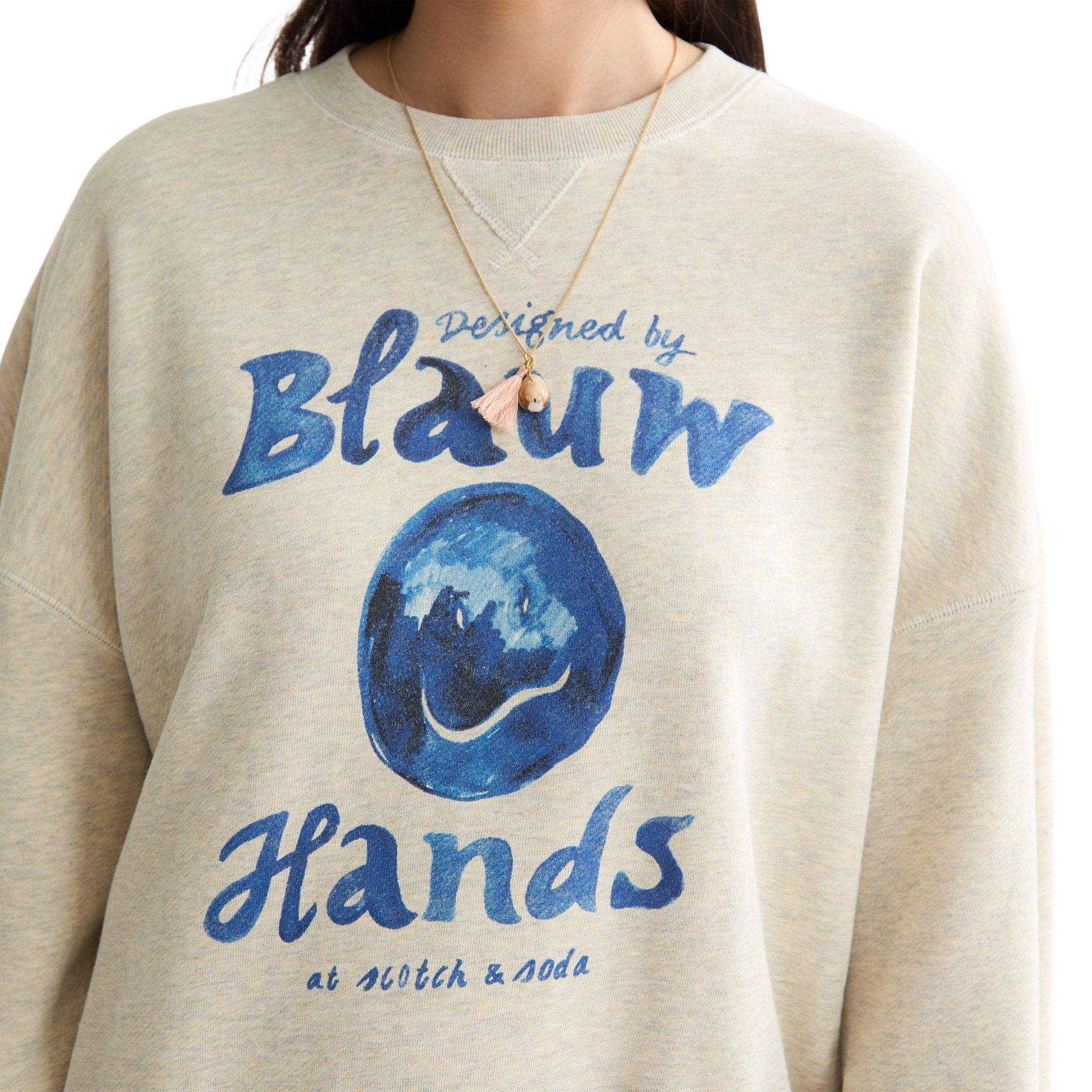 Scotch & Soda Washed Graphic Sweater Dames