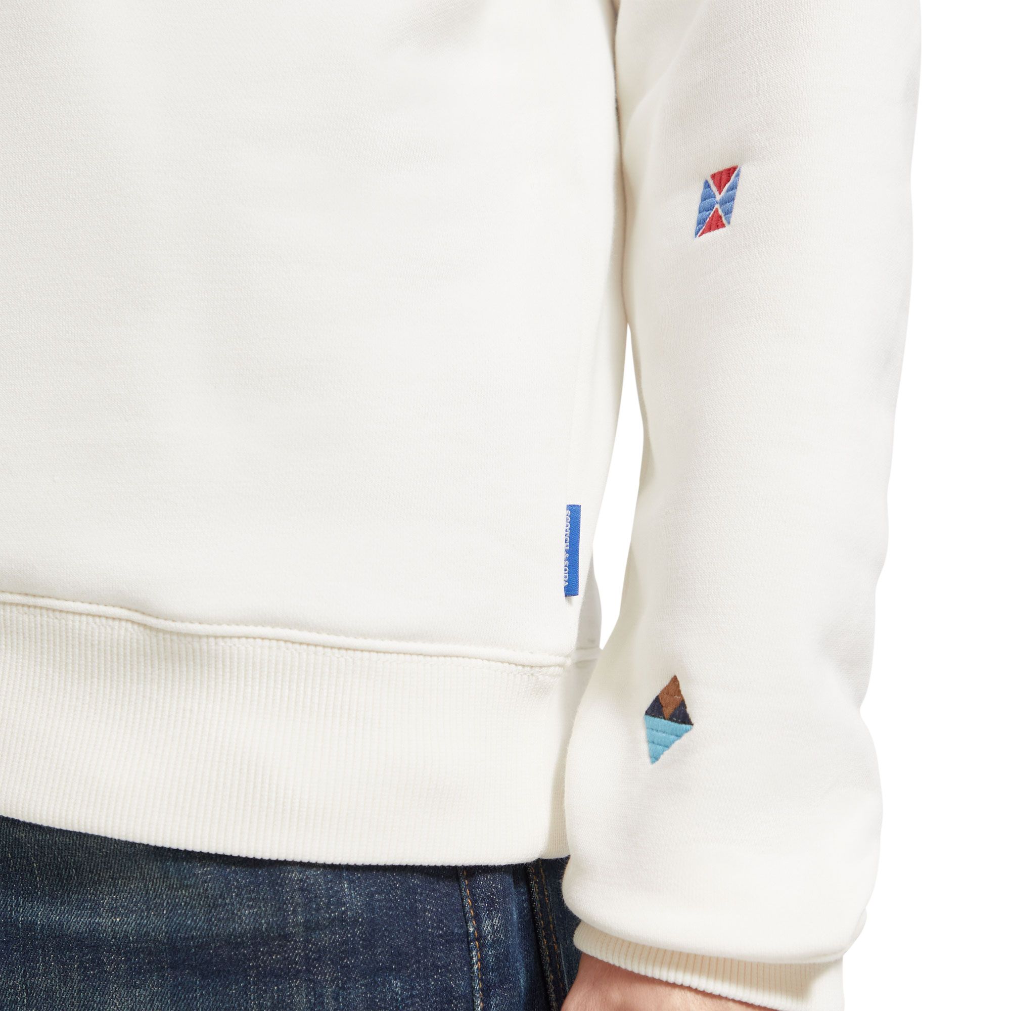 Scotch & Soda AOP Embroidery Sweater Heren