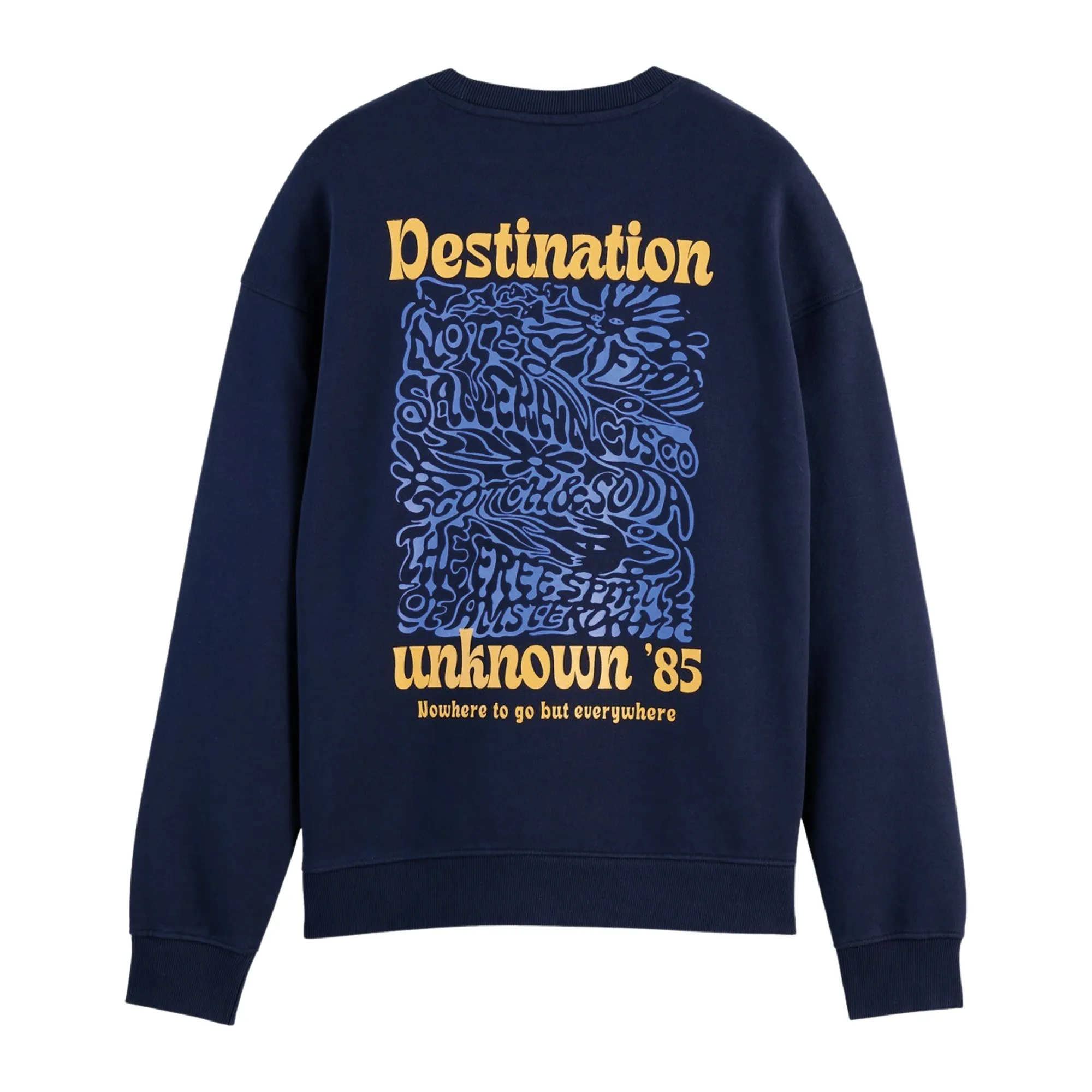 Scotch & Soda Front Back Artwork Sweater Heren