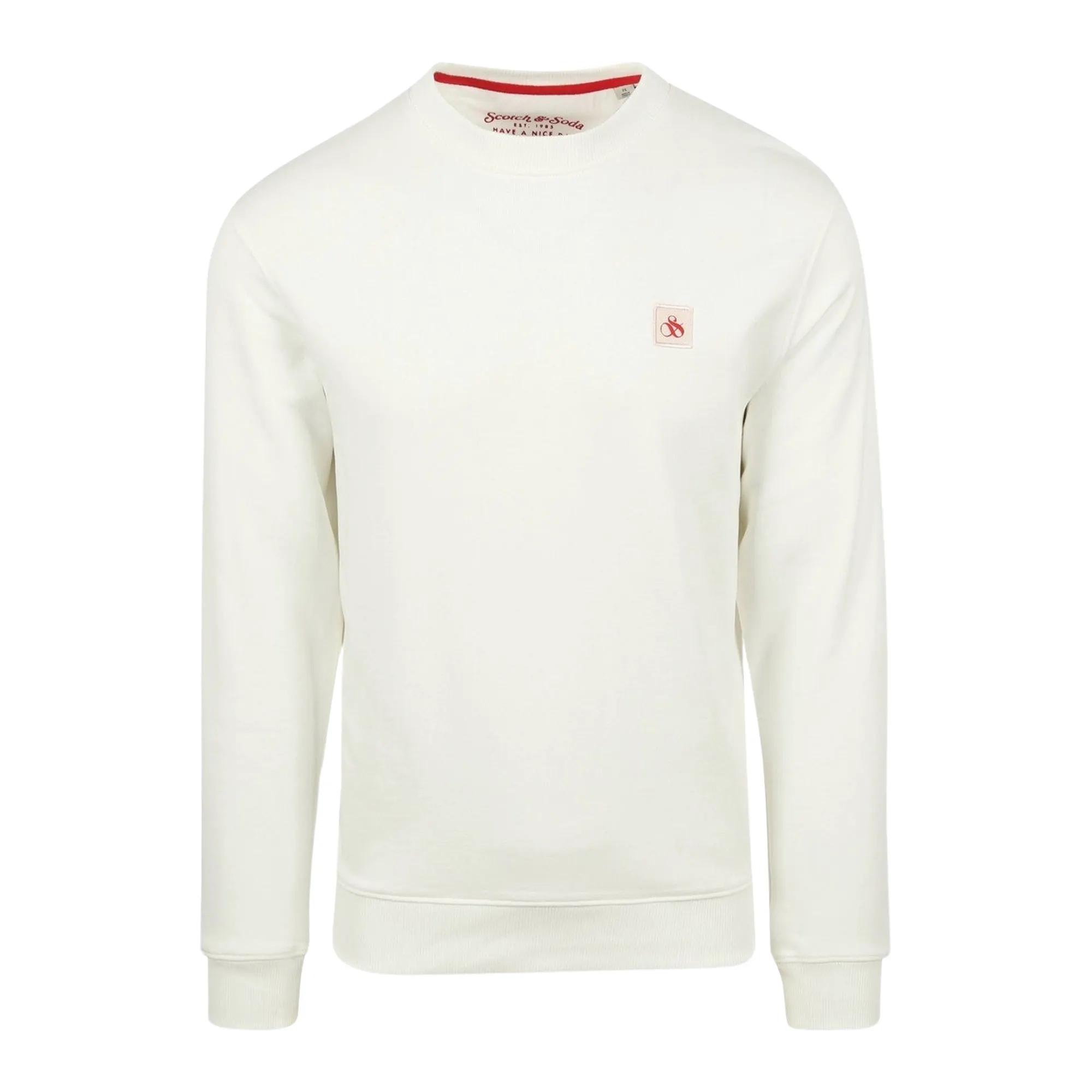 Scotch & Soda Essential Logo Badge Sweater Heren