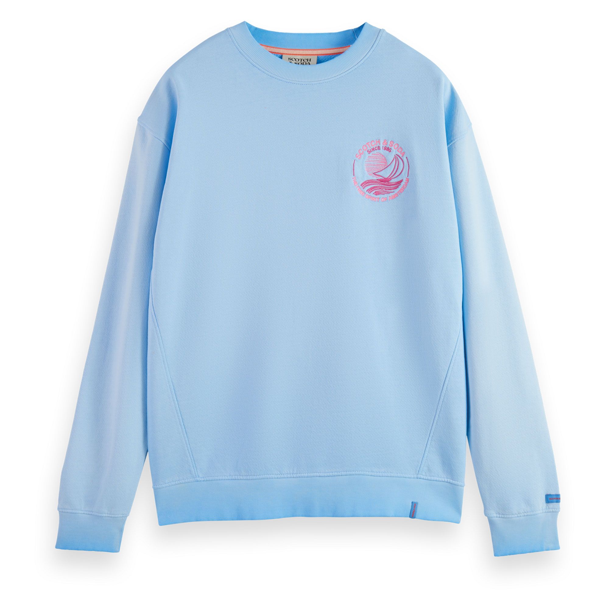 Scotch & Soda Cold Dye Artwork Crew Sweater Heren