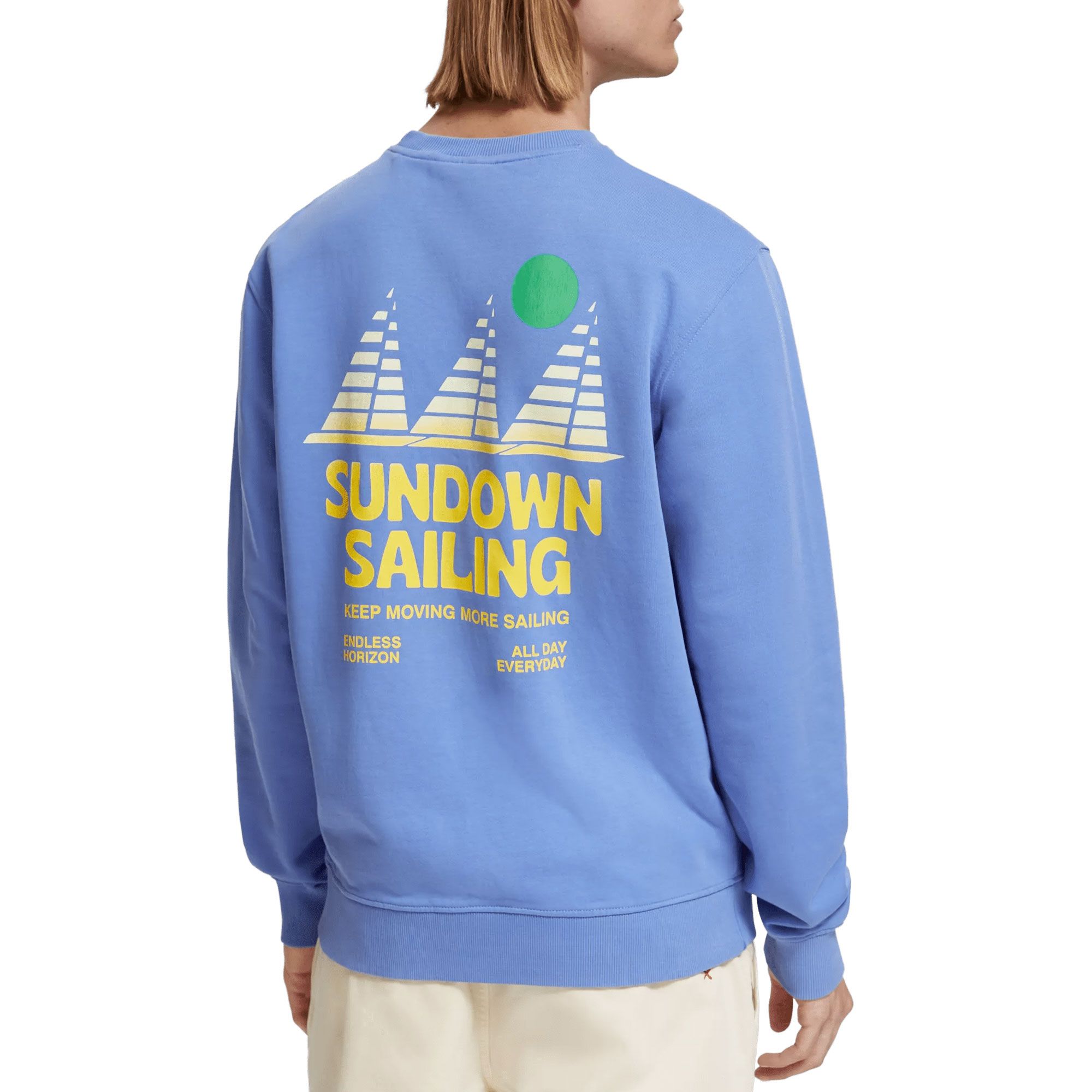 Scotch & Soda Front Back Boating Artwork Sweater Heren