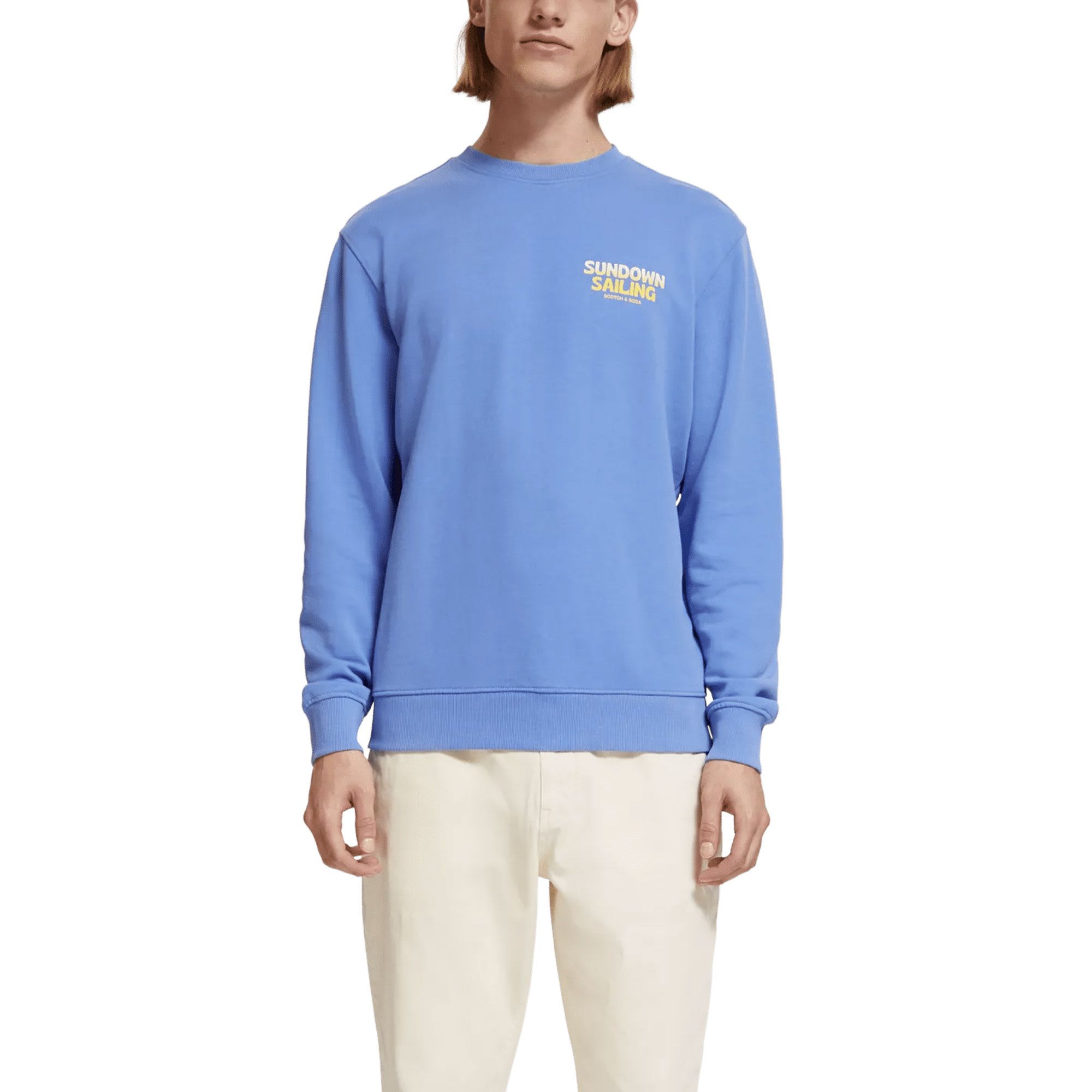 Scotch & Soda Front Back Boating Artwork Sweater Heren