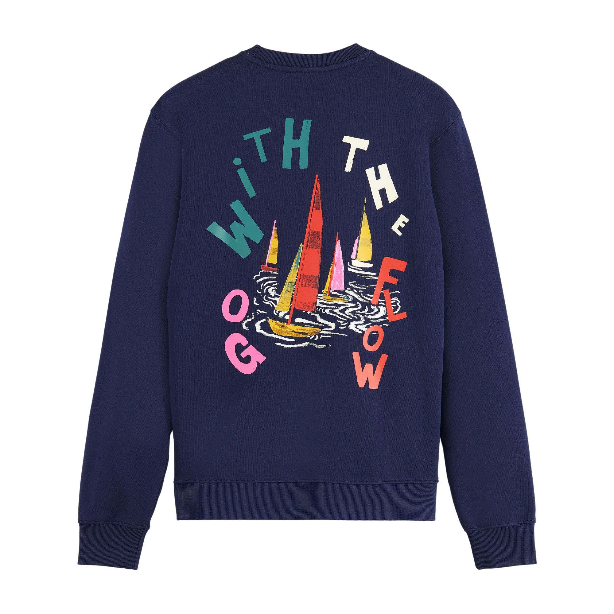Scotch & Soda Front Back Boating Artwork Sweater Heren