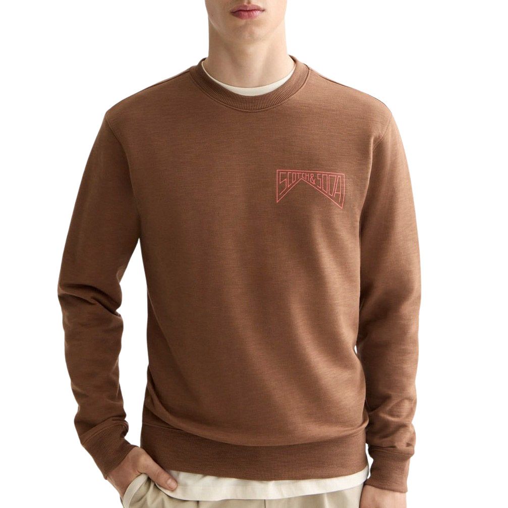 Pull Scotch & Soda Chest Logo Hommes