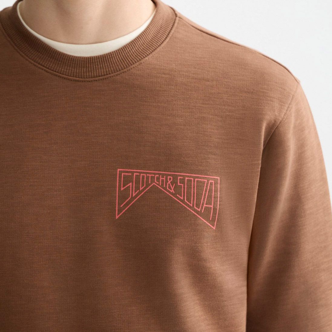 Pull Scotch & Soda Chest Logo Hommes