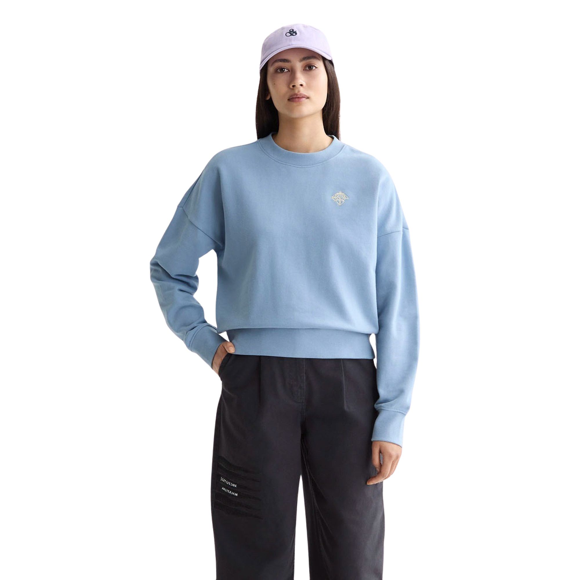Pull Scotch & Soda Embroidered Logo Femmes