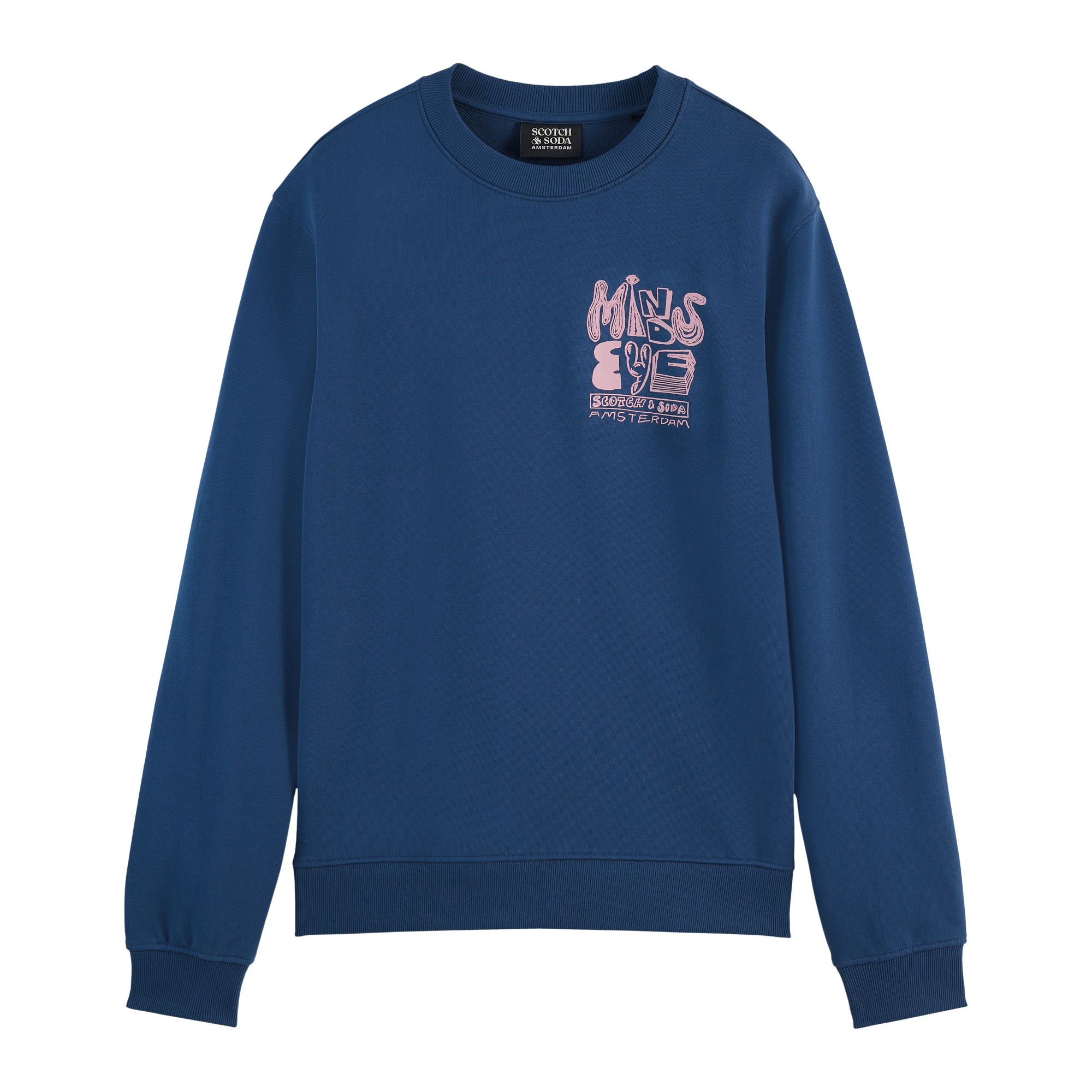 Scotch & Soda Left Chest Artwork Sweater Heren