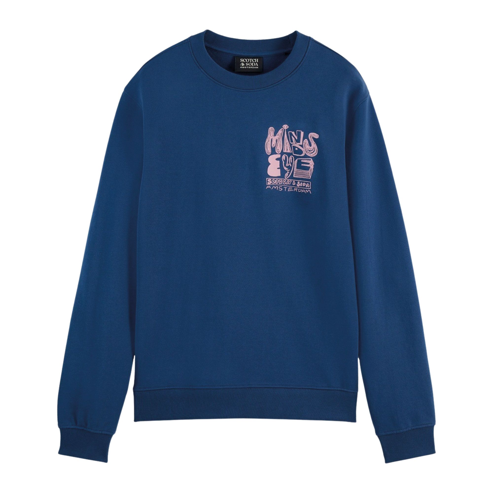 Scotch & Soda Left Chest Artwork Sweater Heren