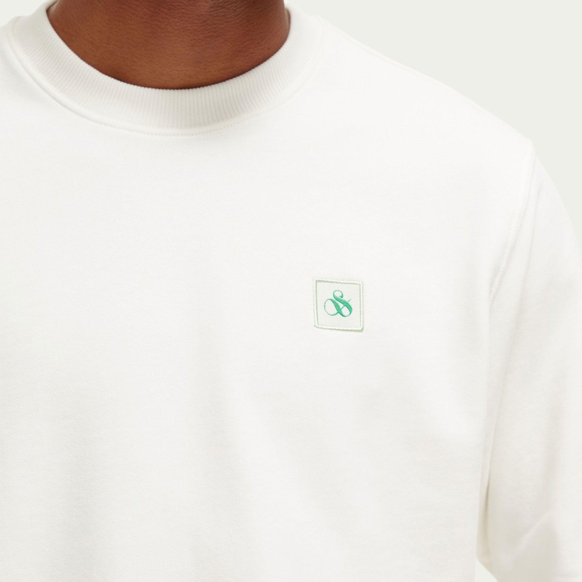 Scotch & Soda Seasonal Essentials Classic Logo Badge Crew Sweater Heren