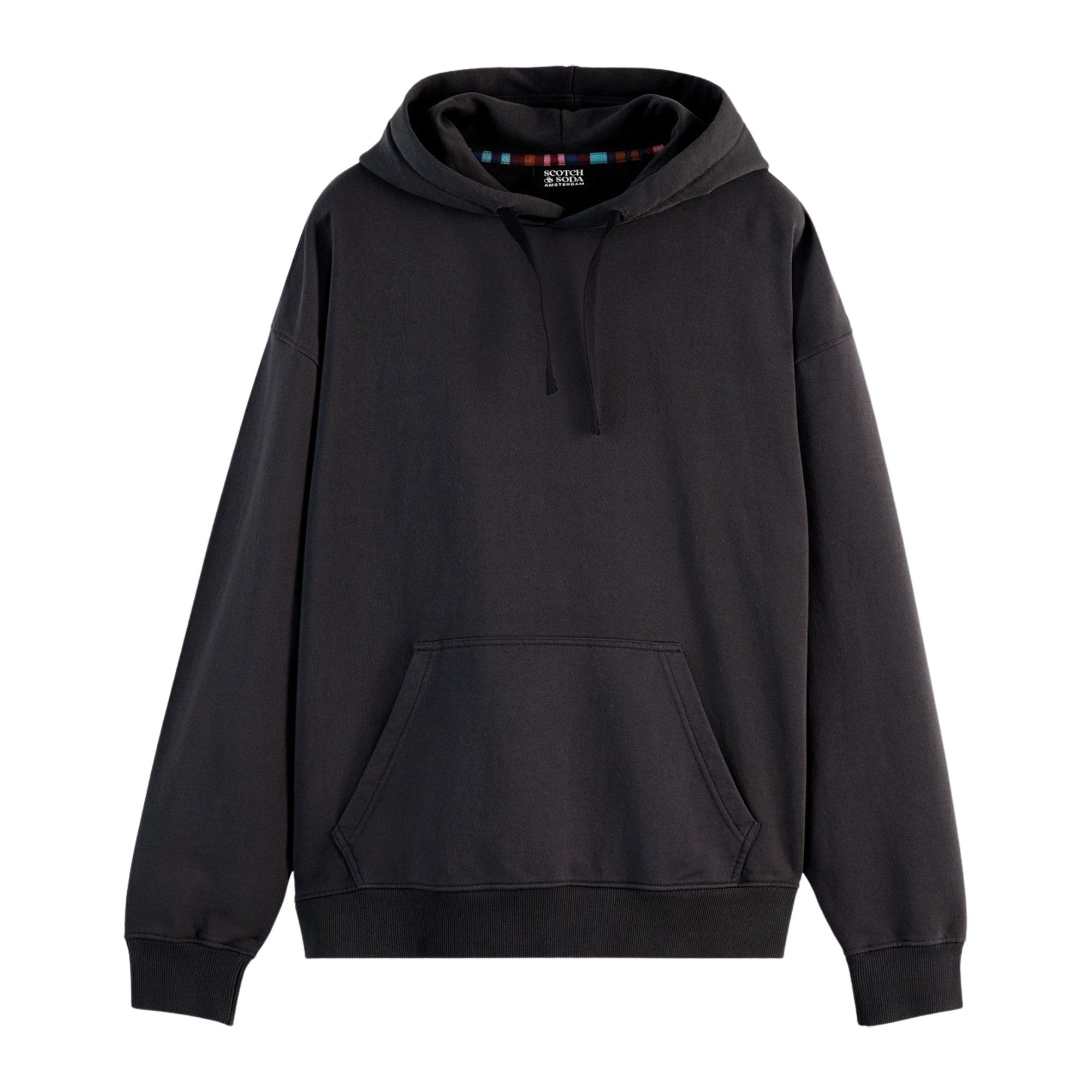 Sweat à Capuche Maison Scotch Femme – Noir – Taille S – Thème Lune Et Soleil