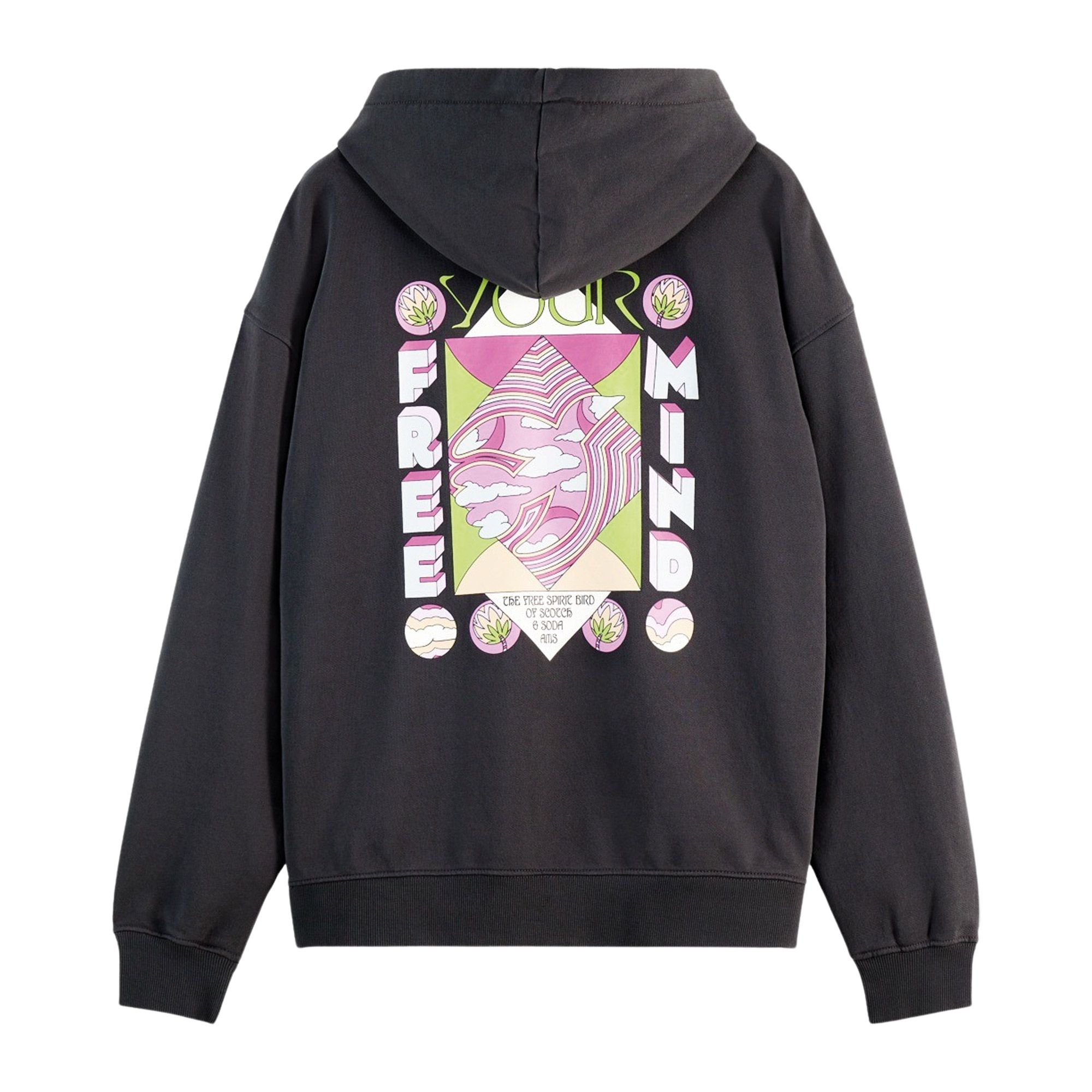 Scotch & Soda Back Artwork Hoodie Heren 