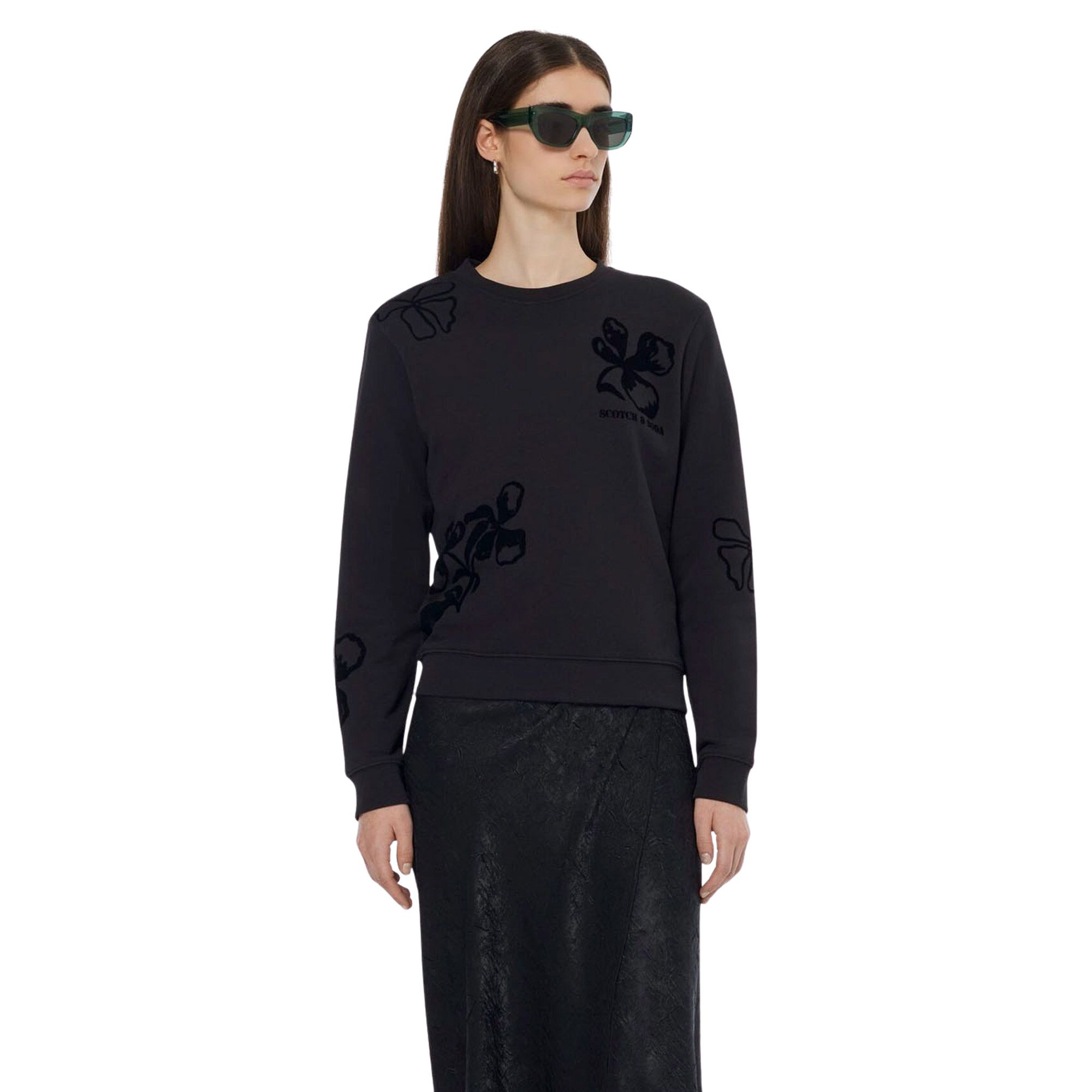 Scotch & Soda Flock Print Artwork Sweater Dames
