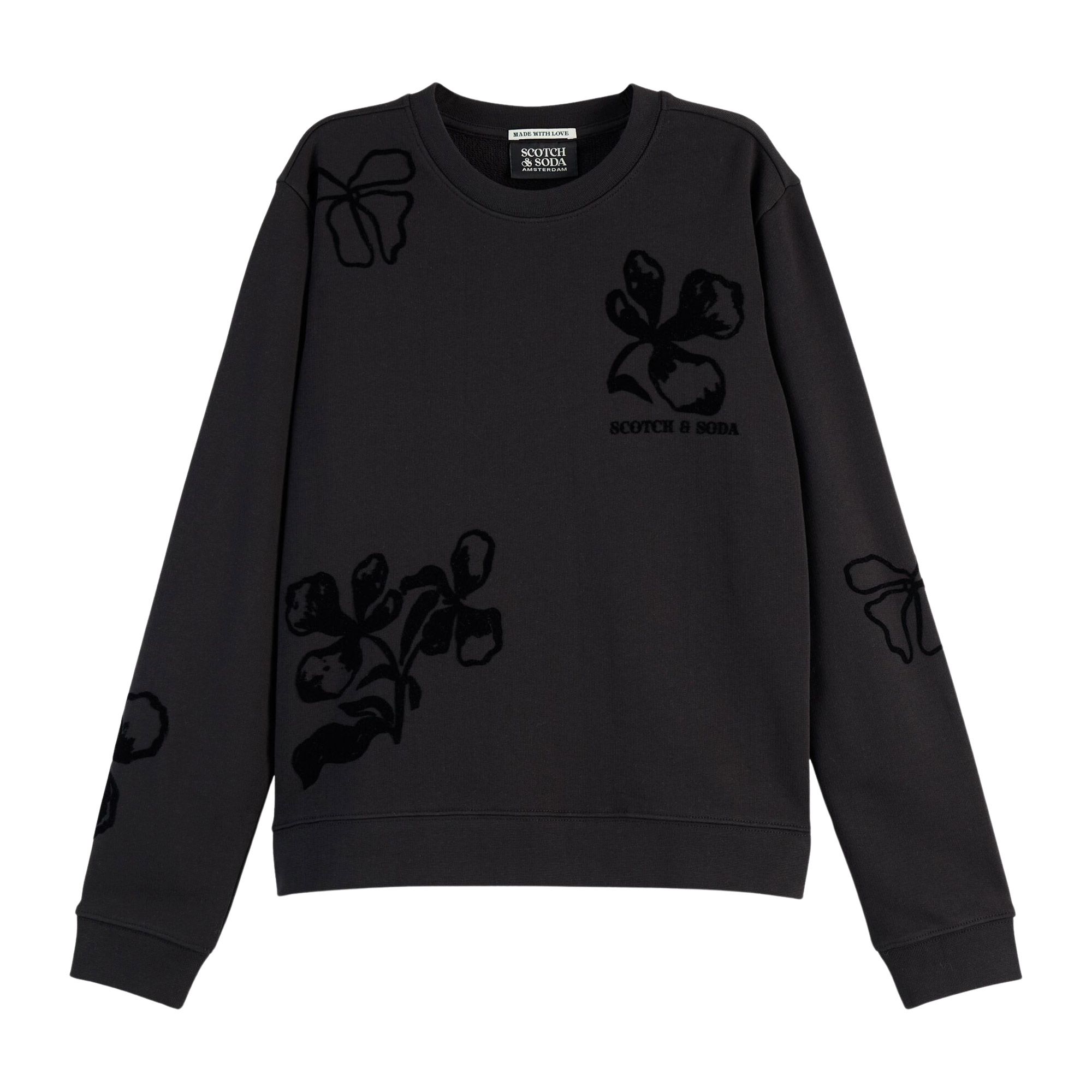 Scotch & Soda Flock Print Artwork Sweater Dames