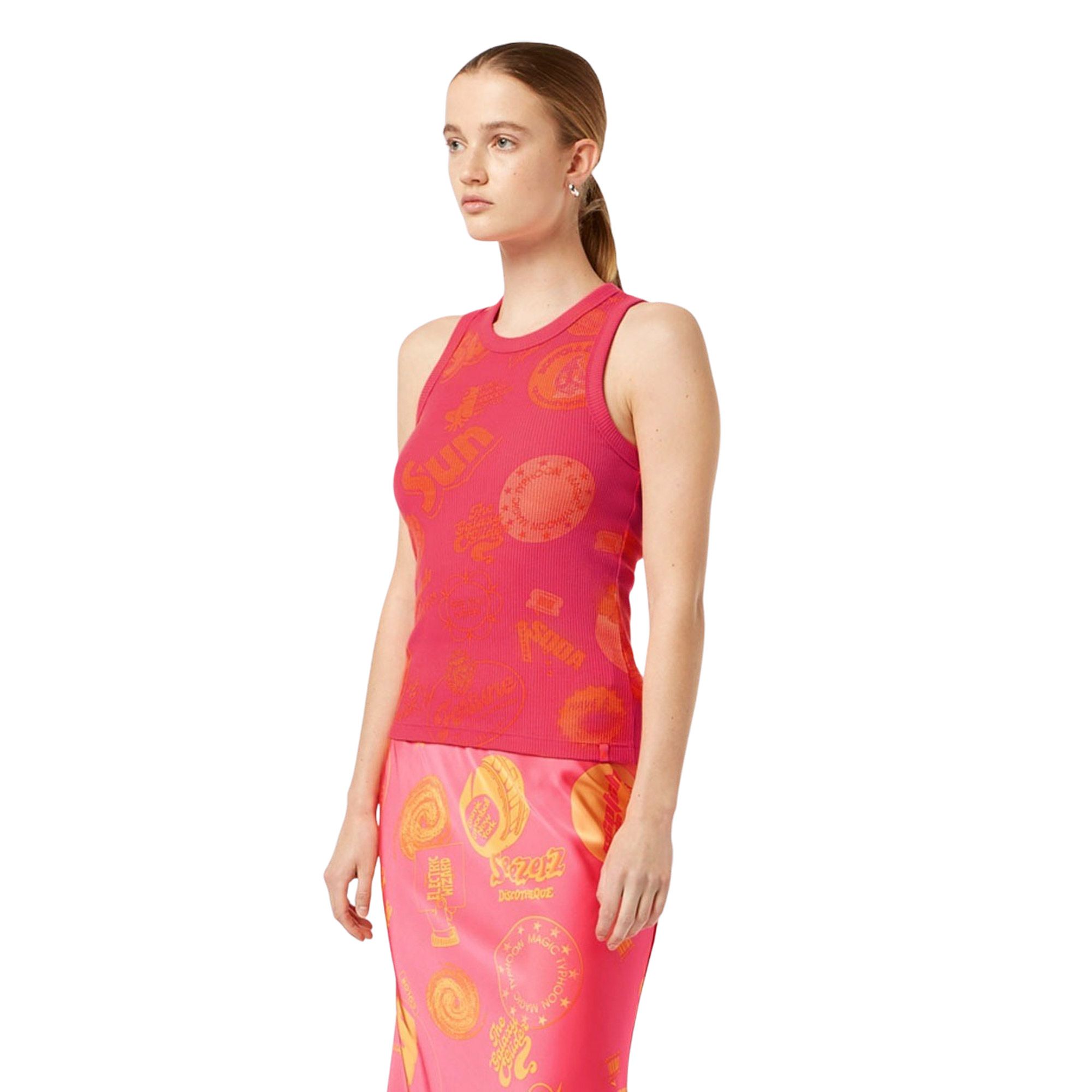 Tanktop Scotch & Soda Printed Rib Femmes