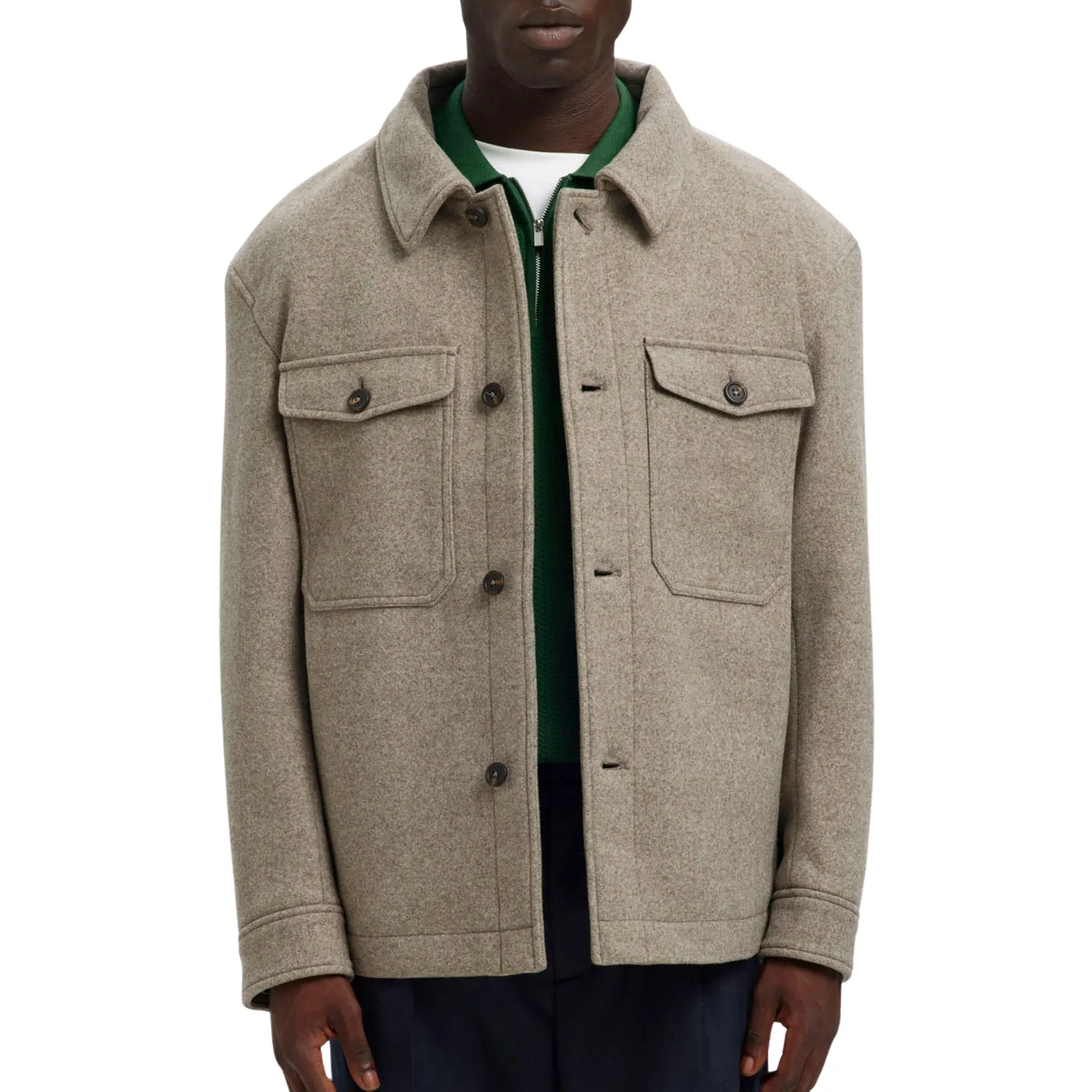 Selected Mitch Wool Blend Jas Heren