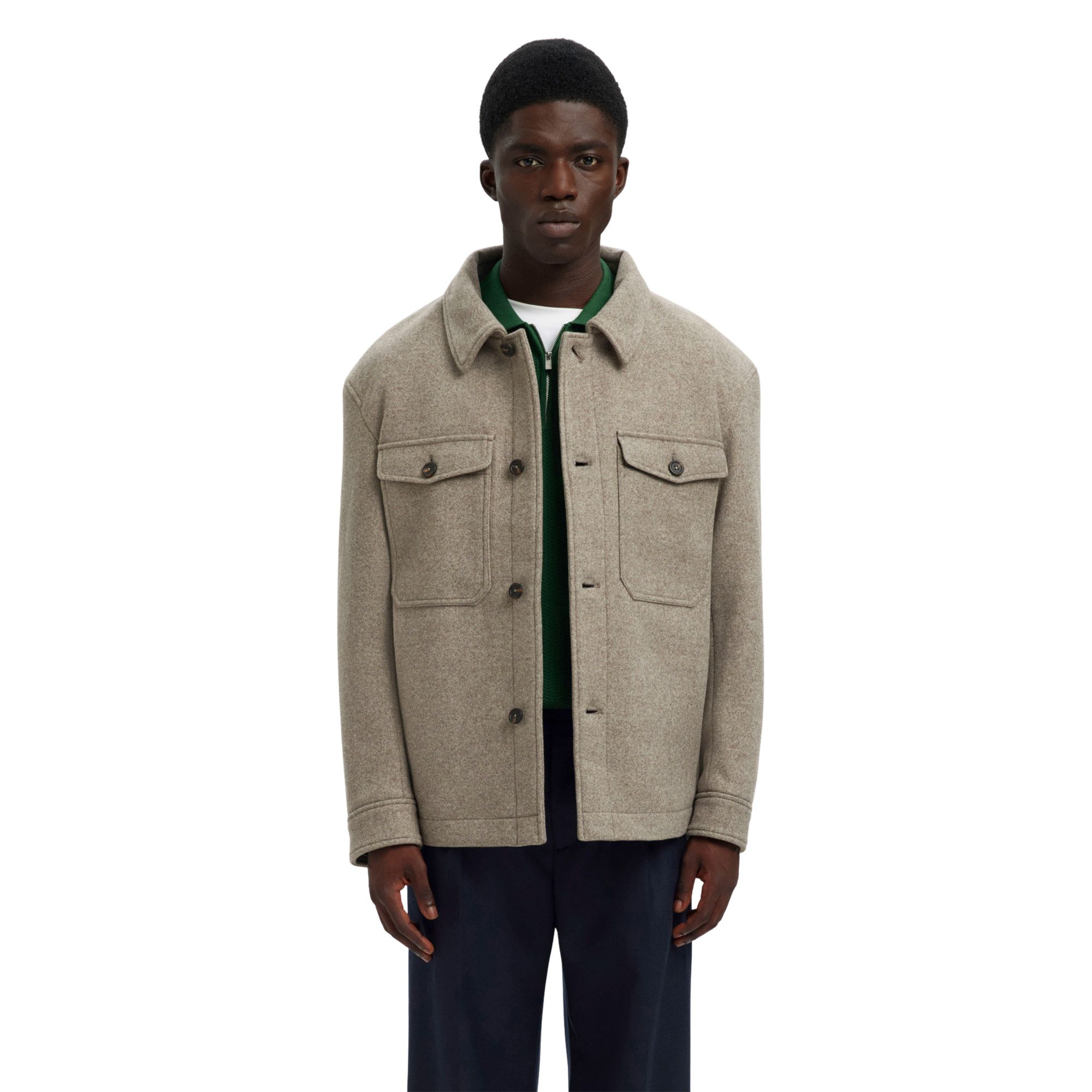 Selected Mitch Wool Blend Jas Heren
