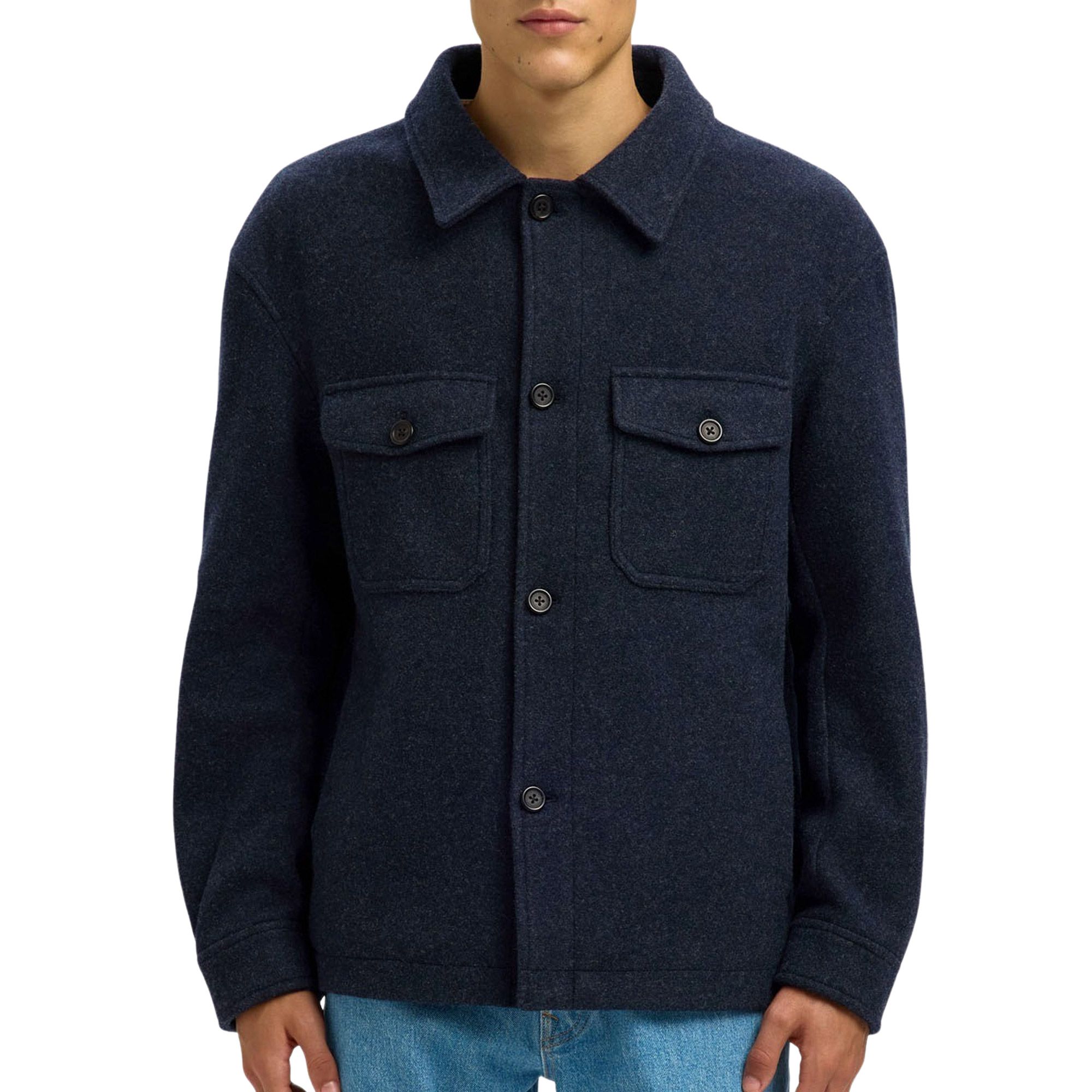 Selected Mitch Wool Blend Jas Heren
