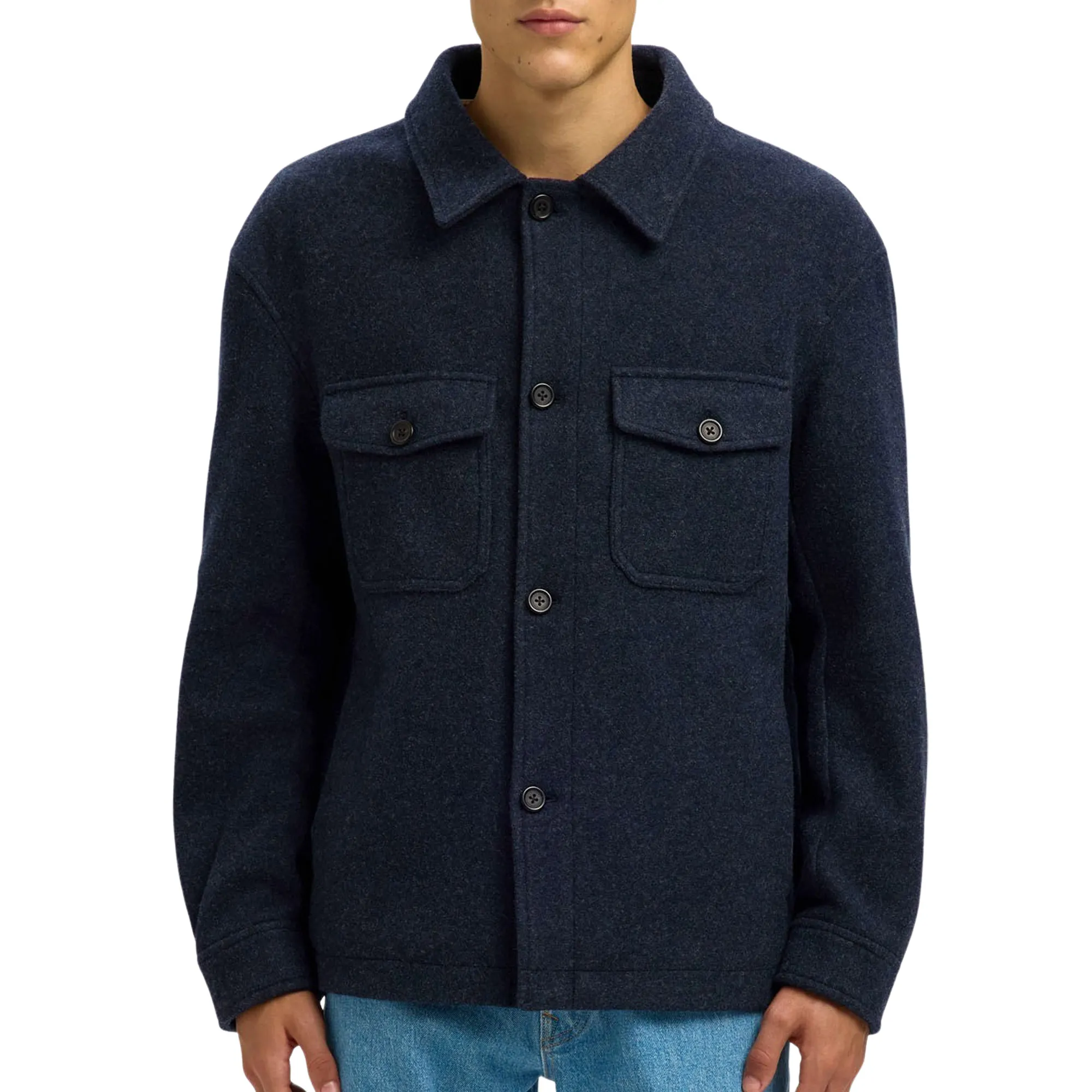 Selected Mitch Wool Blend Jas Heren
