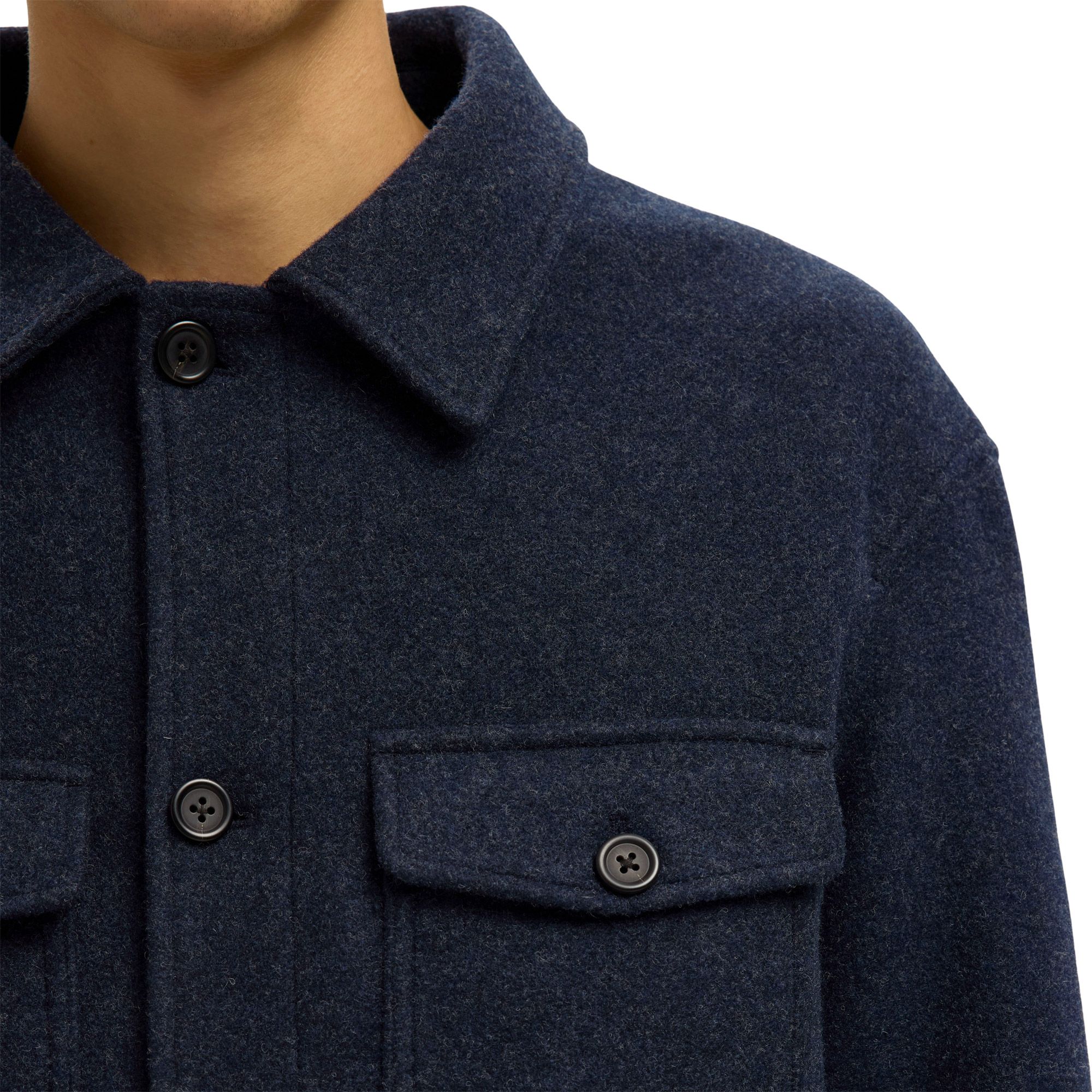 Selected Mitch Wool Blend Jas Heren