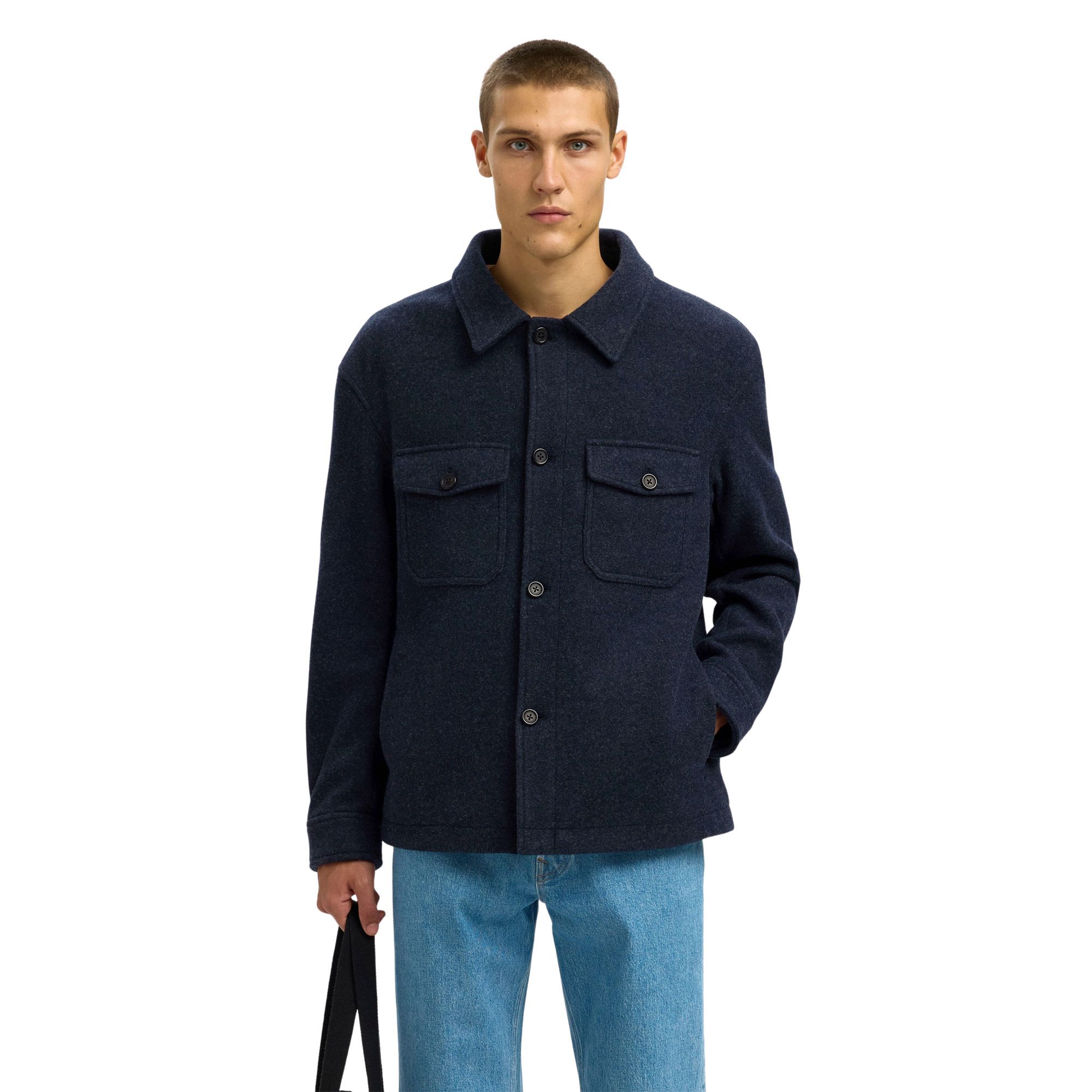 Selected Mitch Wool Blend Jas Heren