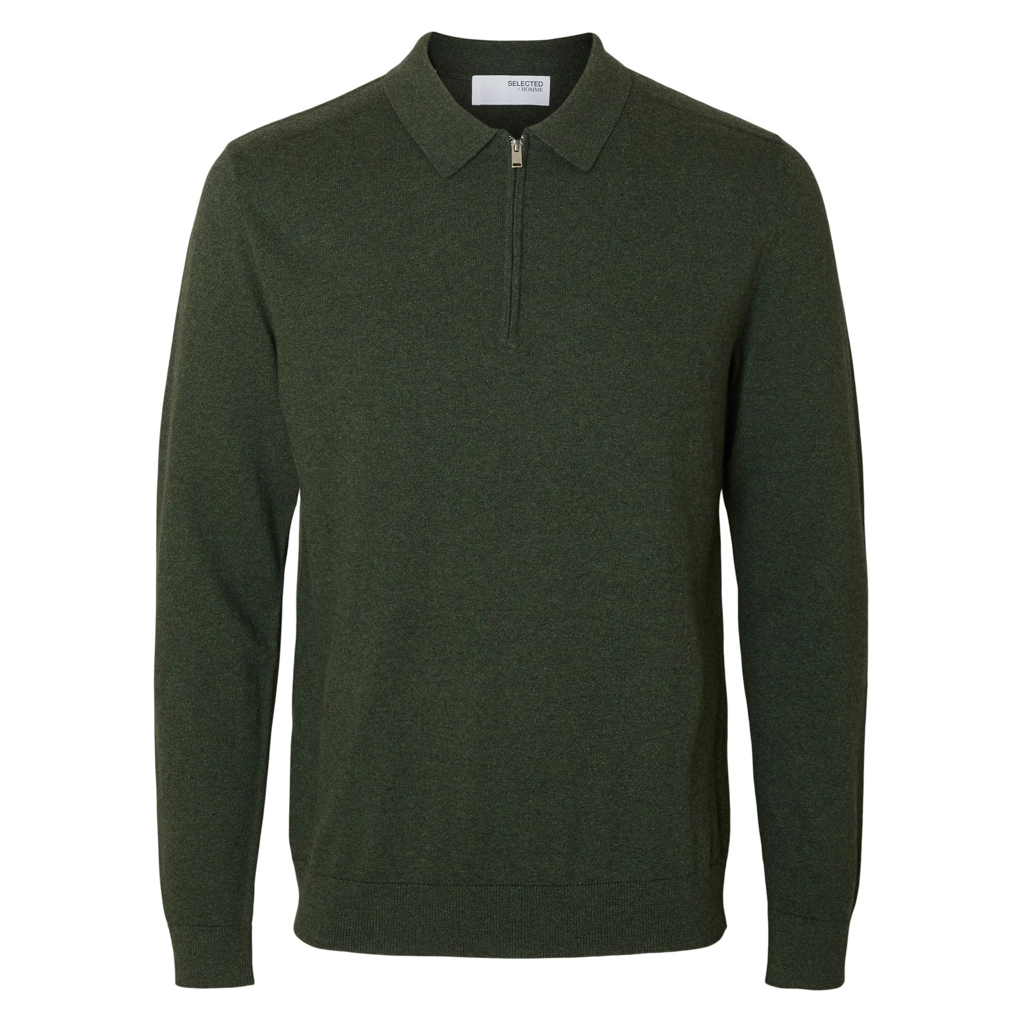 Selected Berg Half Zip Polo Heren