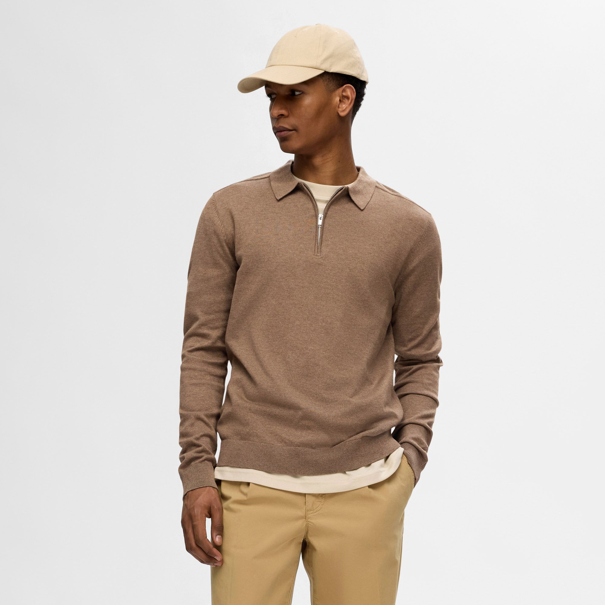 Selected Berg Half Zip Polo shirt Men | Plutosport