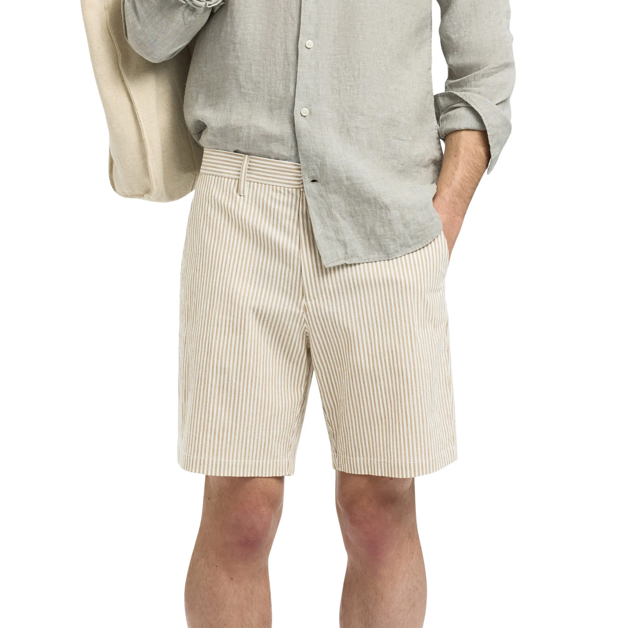 Selected Regular Karl Seersucker Short Heren