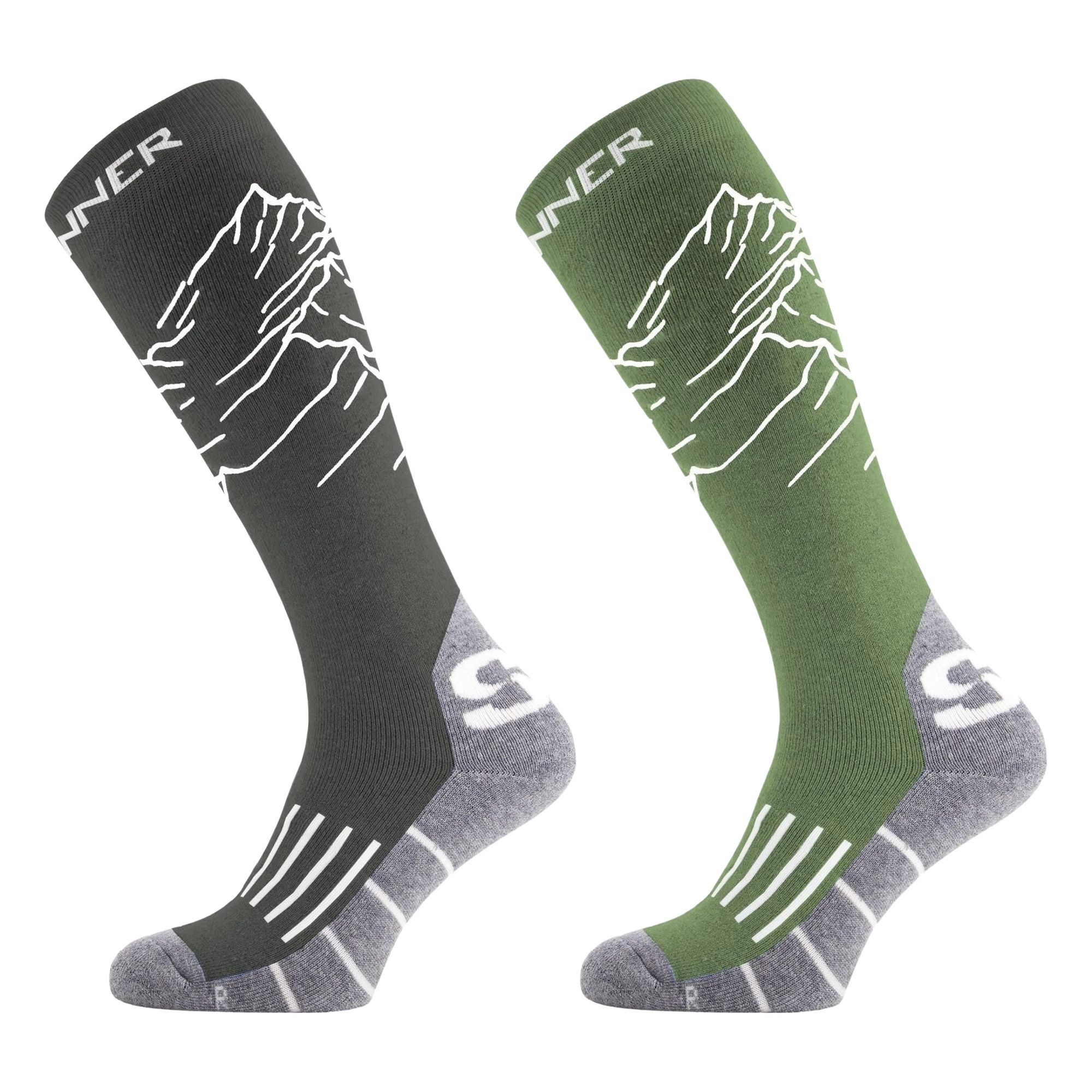 Sinner Mountain Skisokken Heren (2-pack)