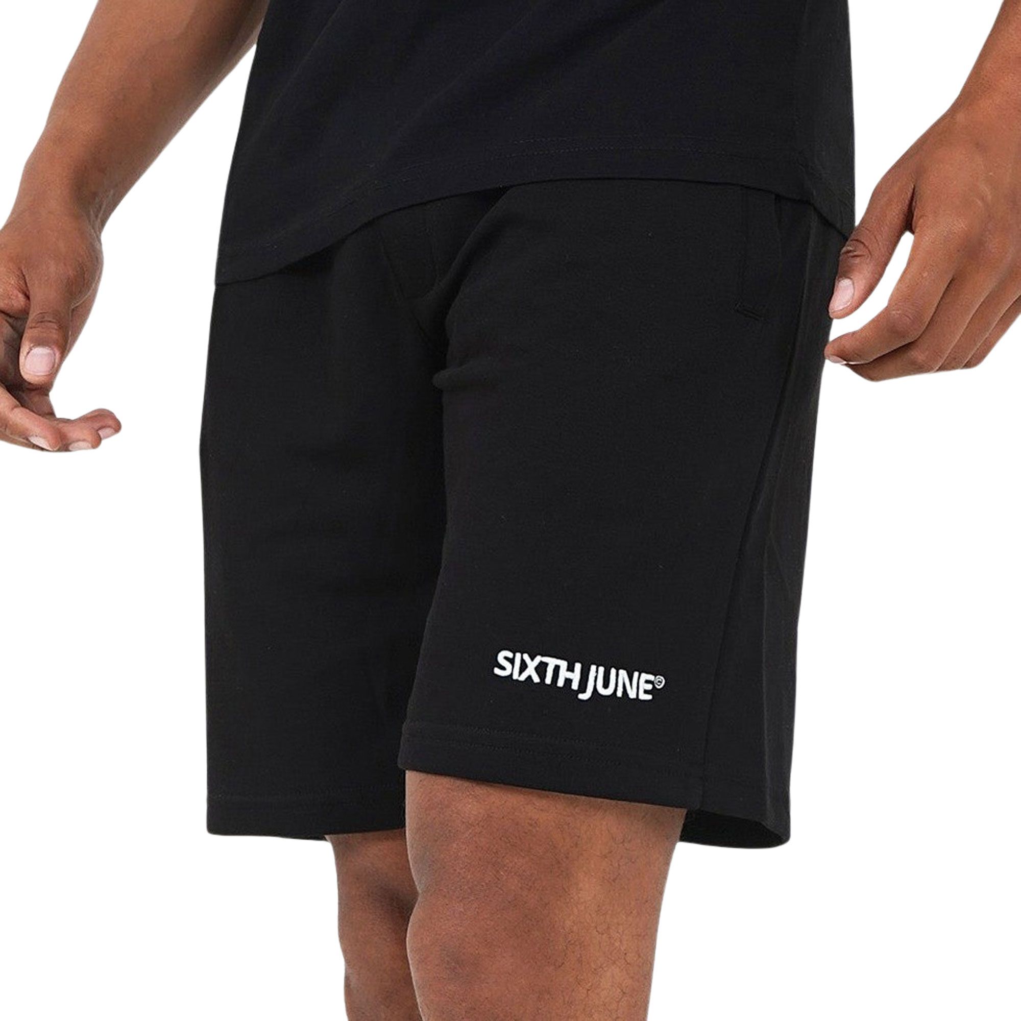 Sixth June Soft Embroidered Logo Joggingshort Heren