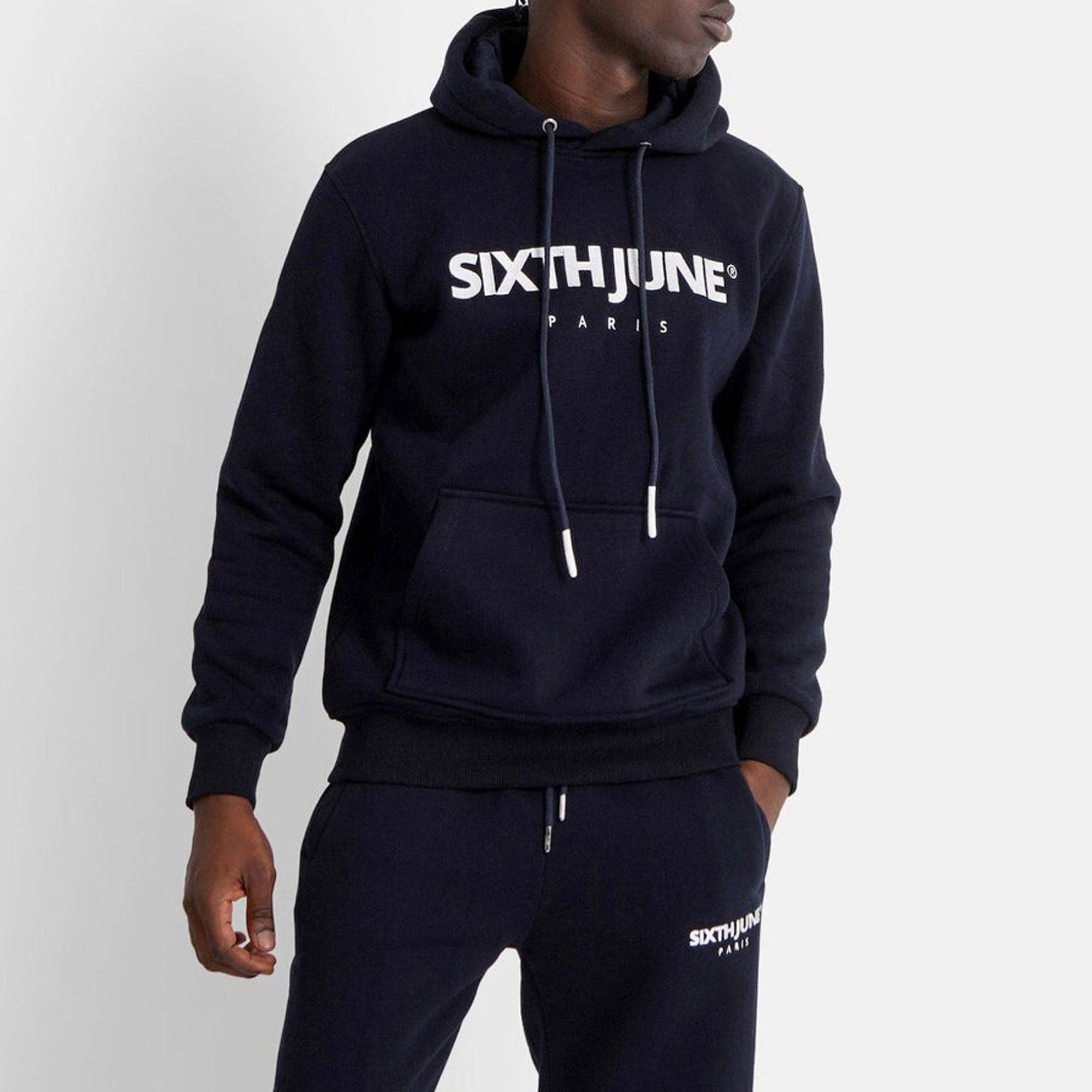 Sixth June Fleece Logo Hoodie Heren