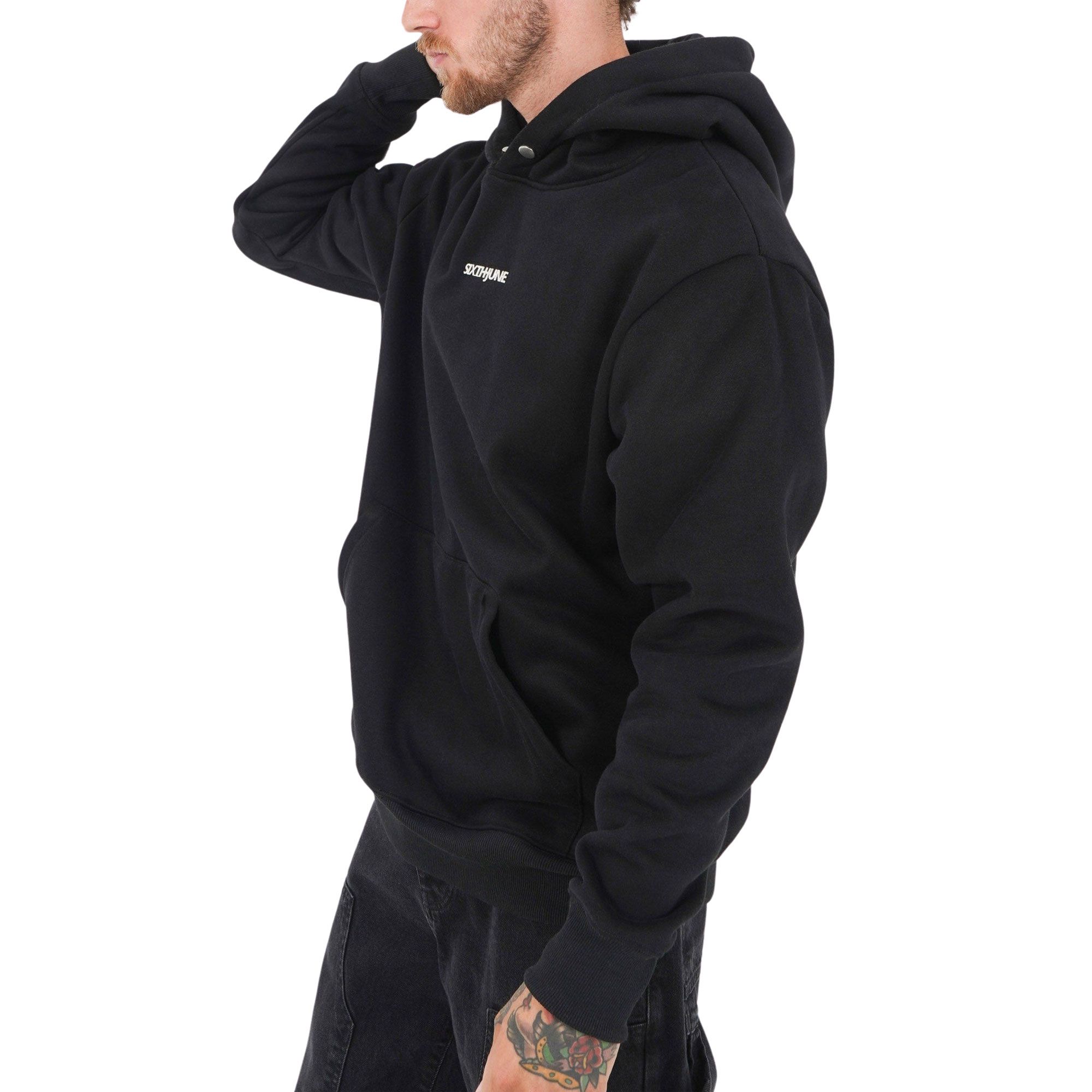 Sixth June Metallic Logo Hoodie Heren