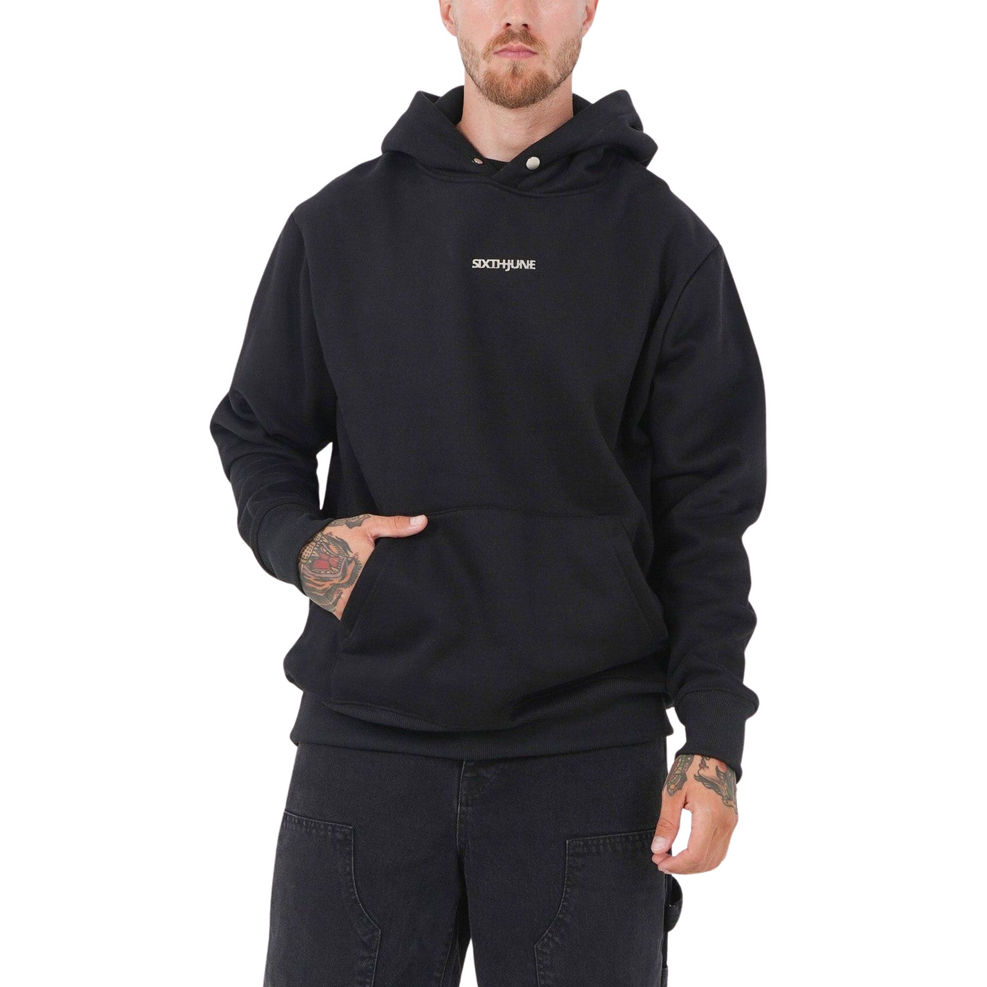 Sixth June Metallic Logo Hoodie Heren