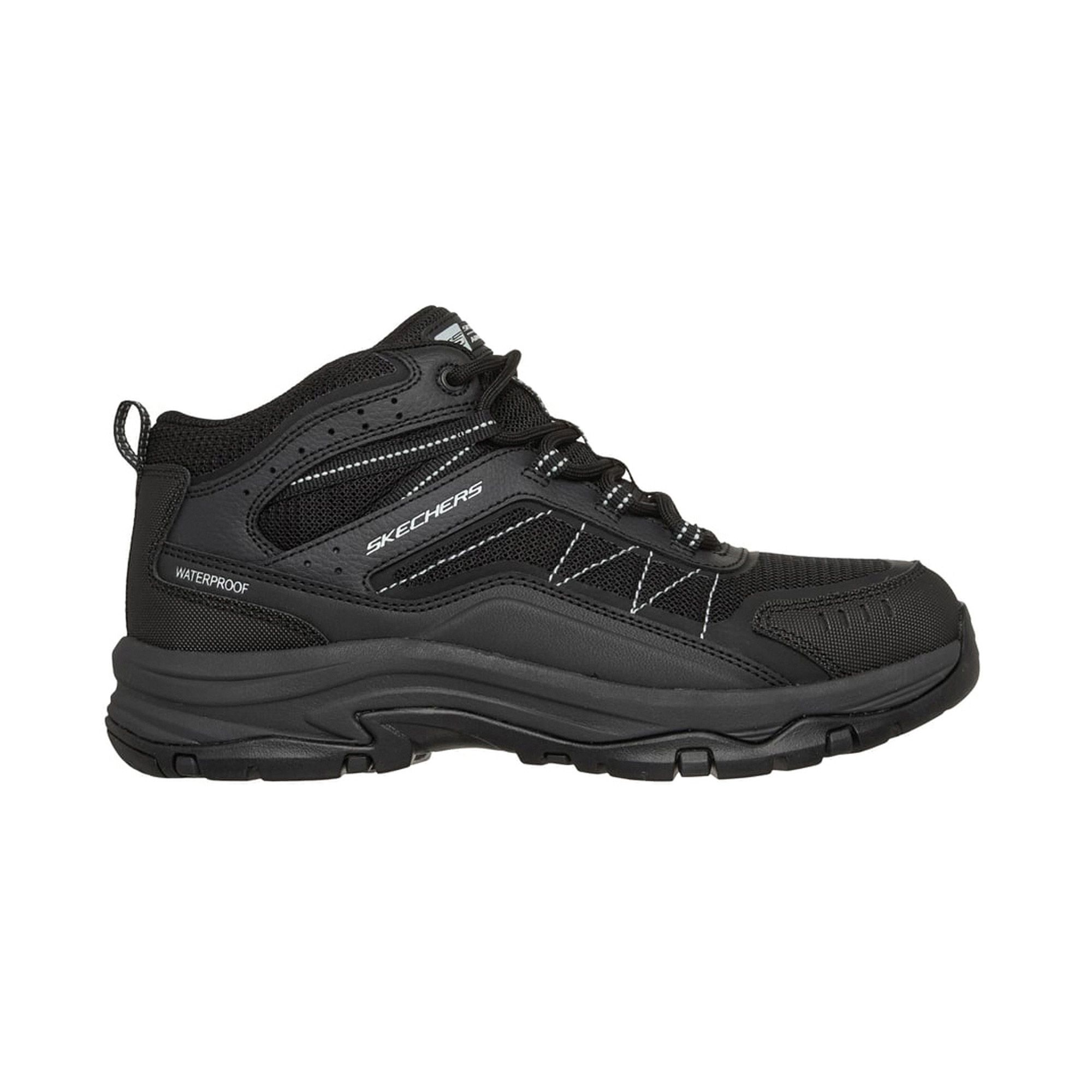 Skechers Trego - Ashaway dames wandelschoenen - Zwart zwart - Maat 38