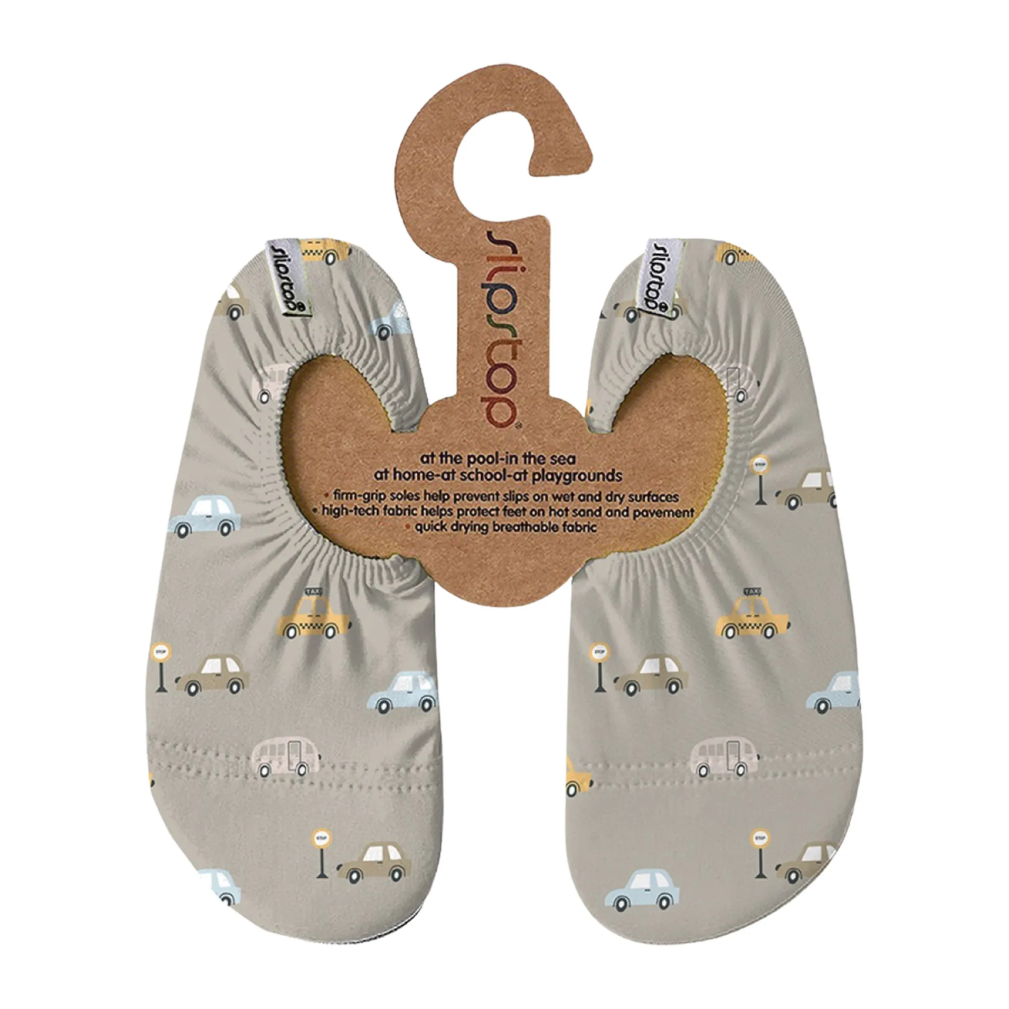 Slipstop Cars Naturel Waterschoenen Junior