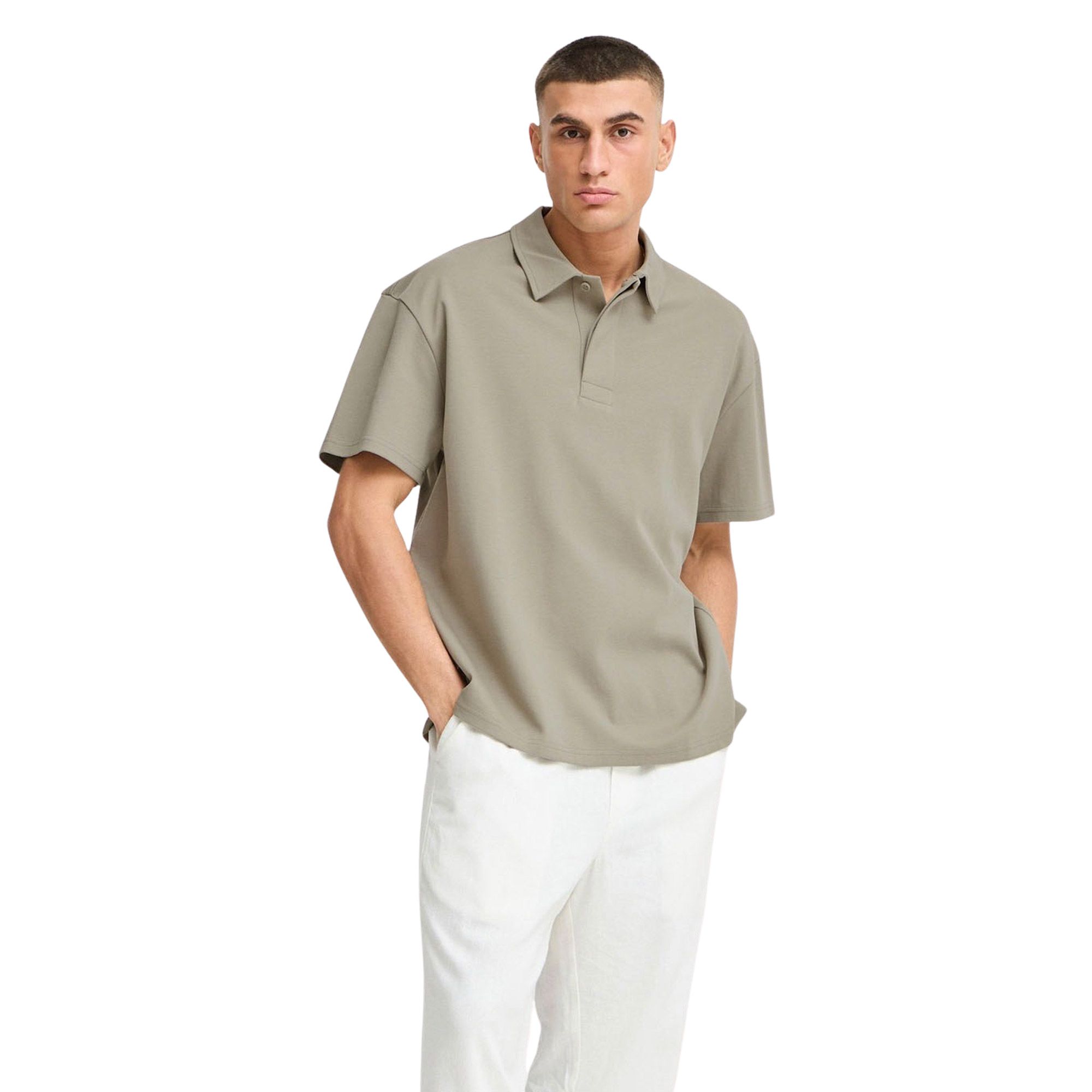 Solid Oswald Polo Heren