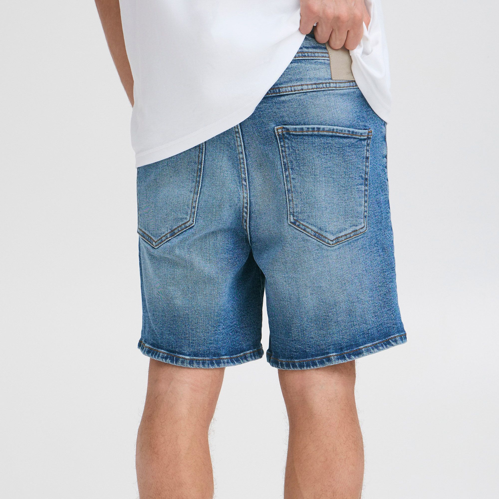 Solid Ryan Denim Short Heren