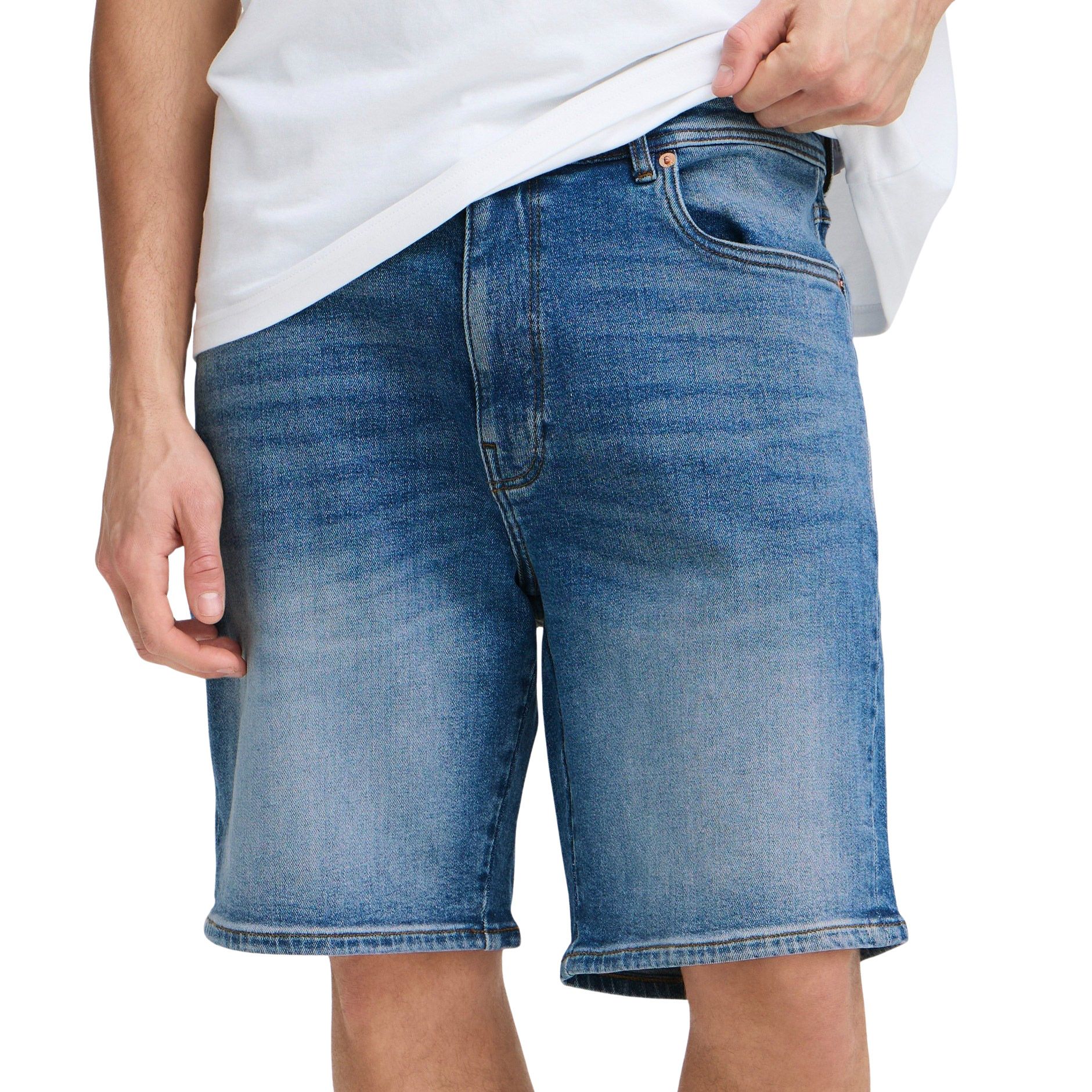 Solid Ryan Denim Short Heren