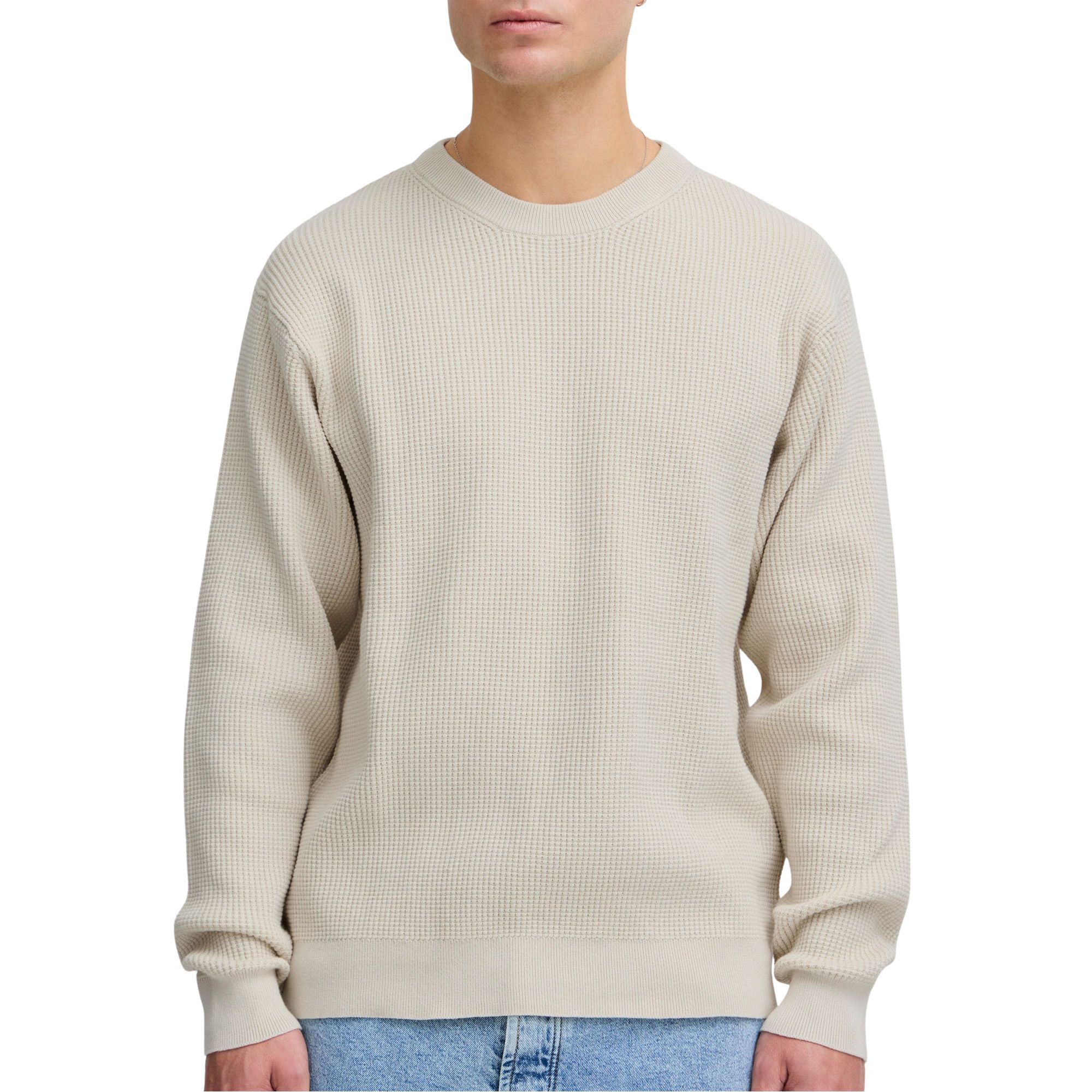 Solid Hami Knit Sweater Heren