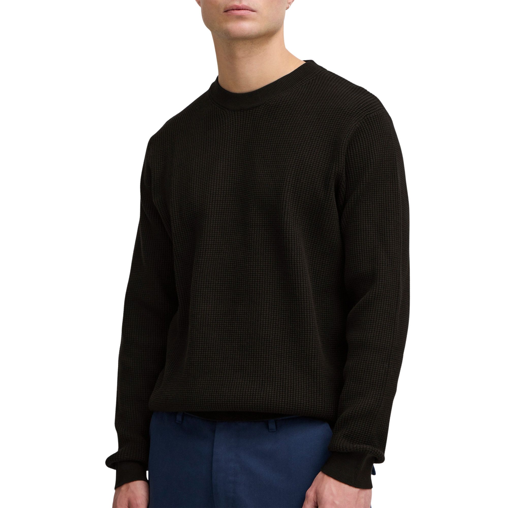 Solid Hami Knit Sweater Heren