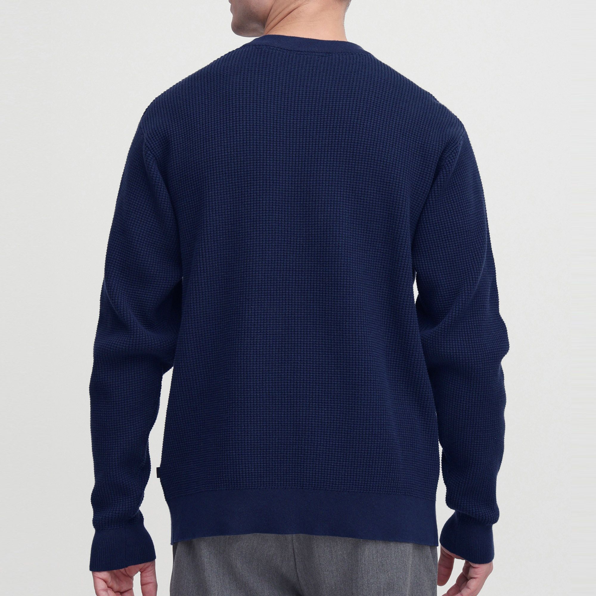 Solid Hami Knit Sweater Heren