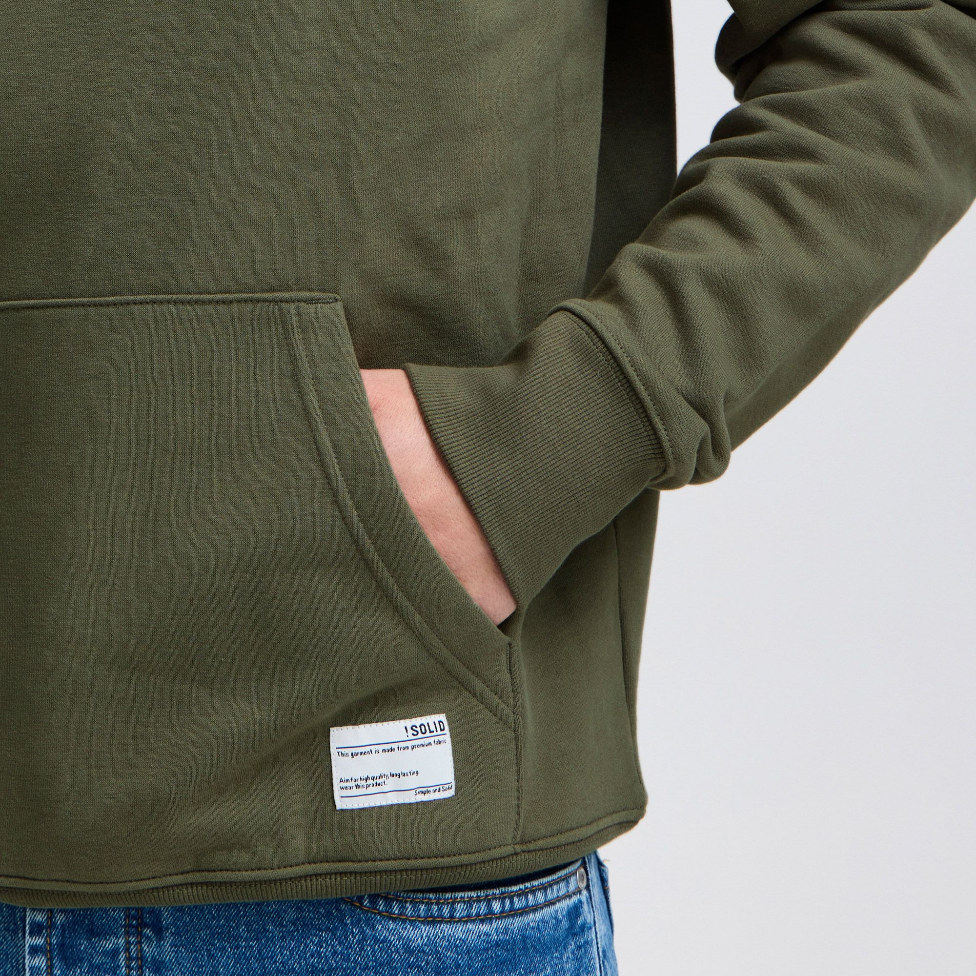 Solid Lenz Hoodie Heren