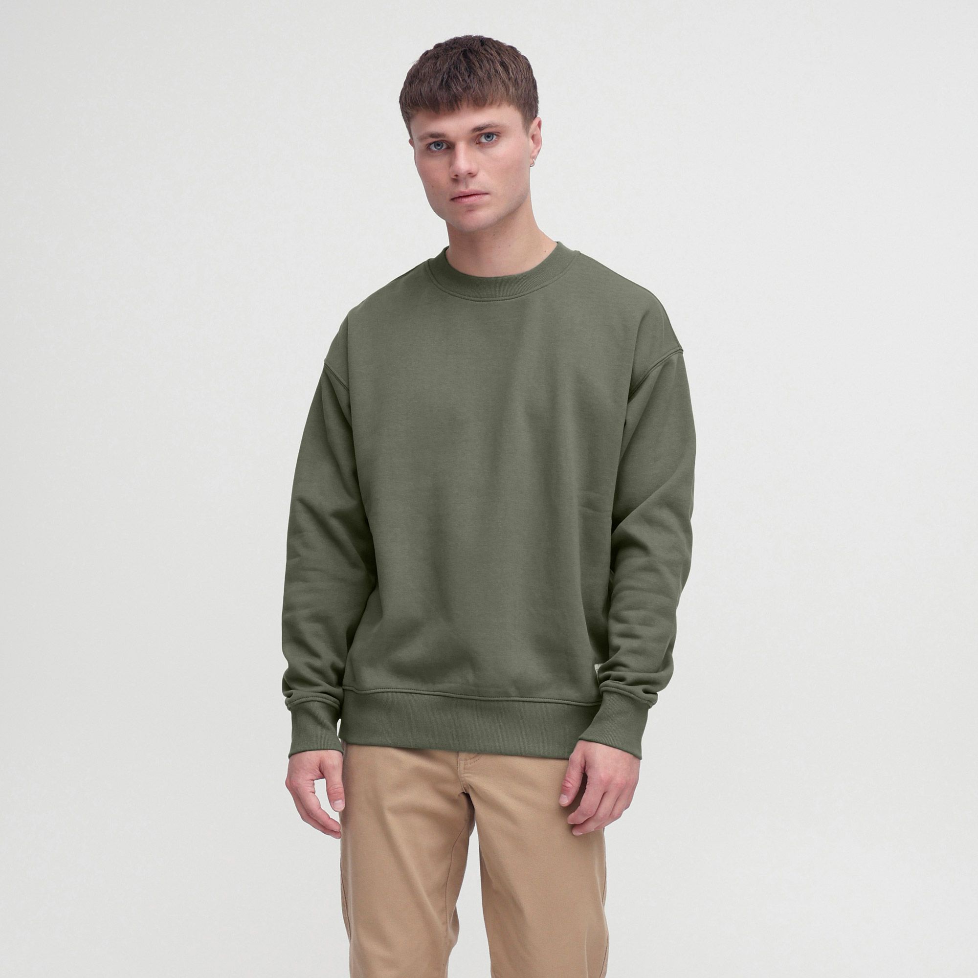 Solid Lenz Sweater Heren